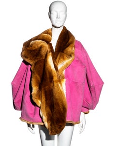 Christian Dior by John Galliano reversible oversized fur jacket, fw 2003