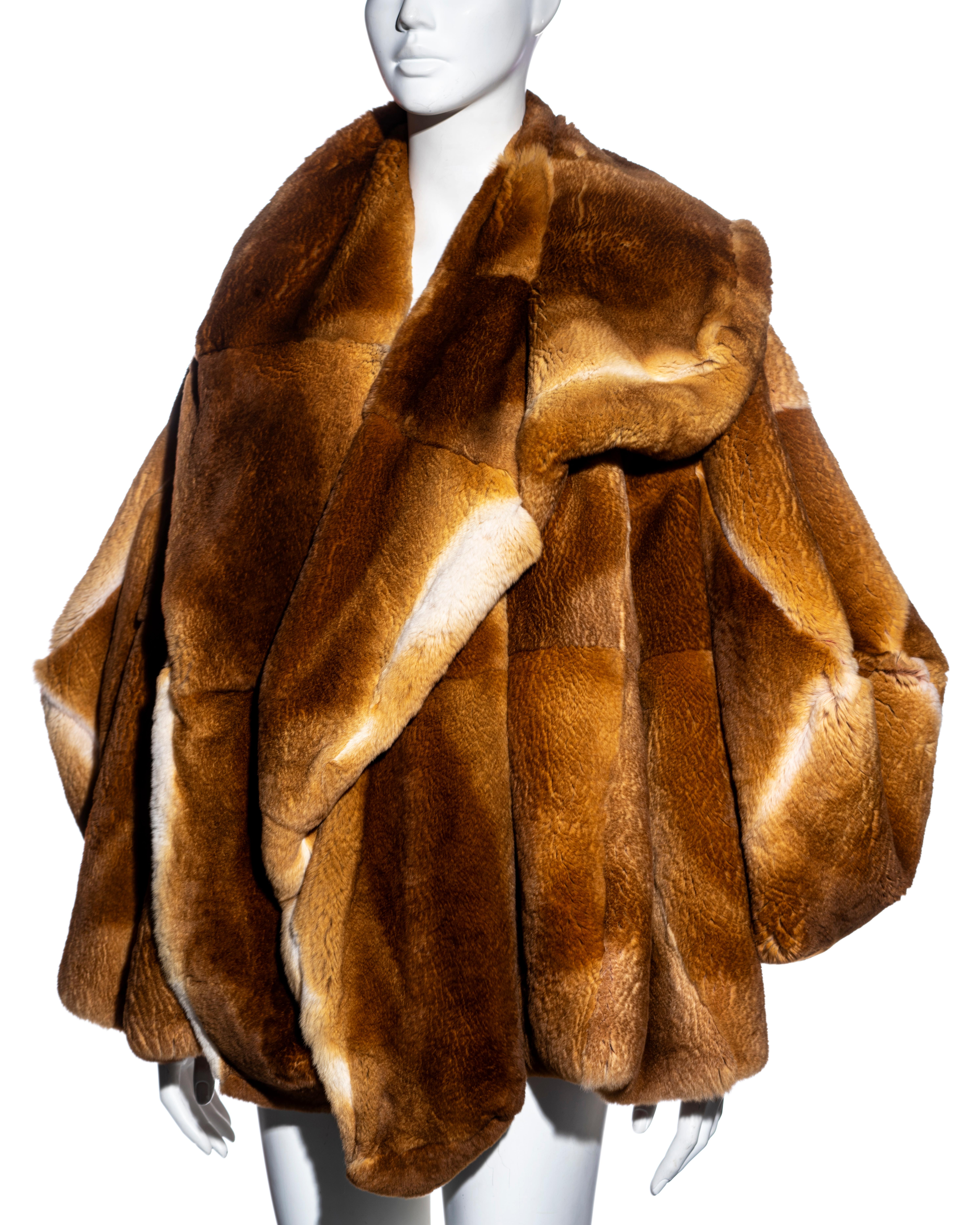 Women's Christian Dior by John Galliano reversible oversized fur jacket, fw 2003