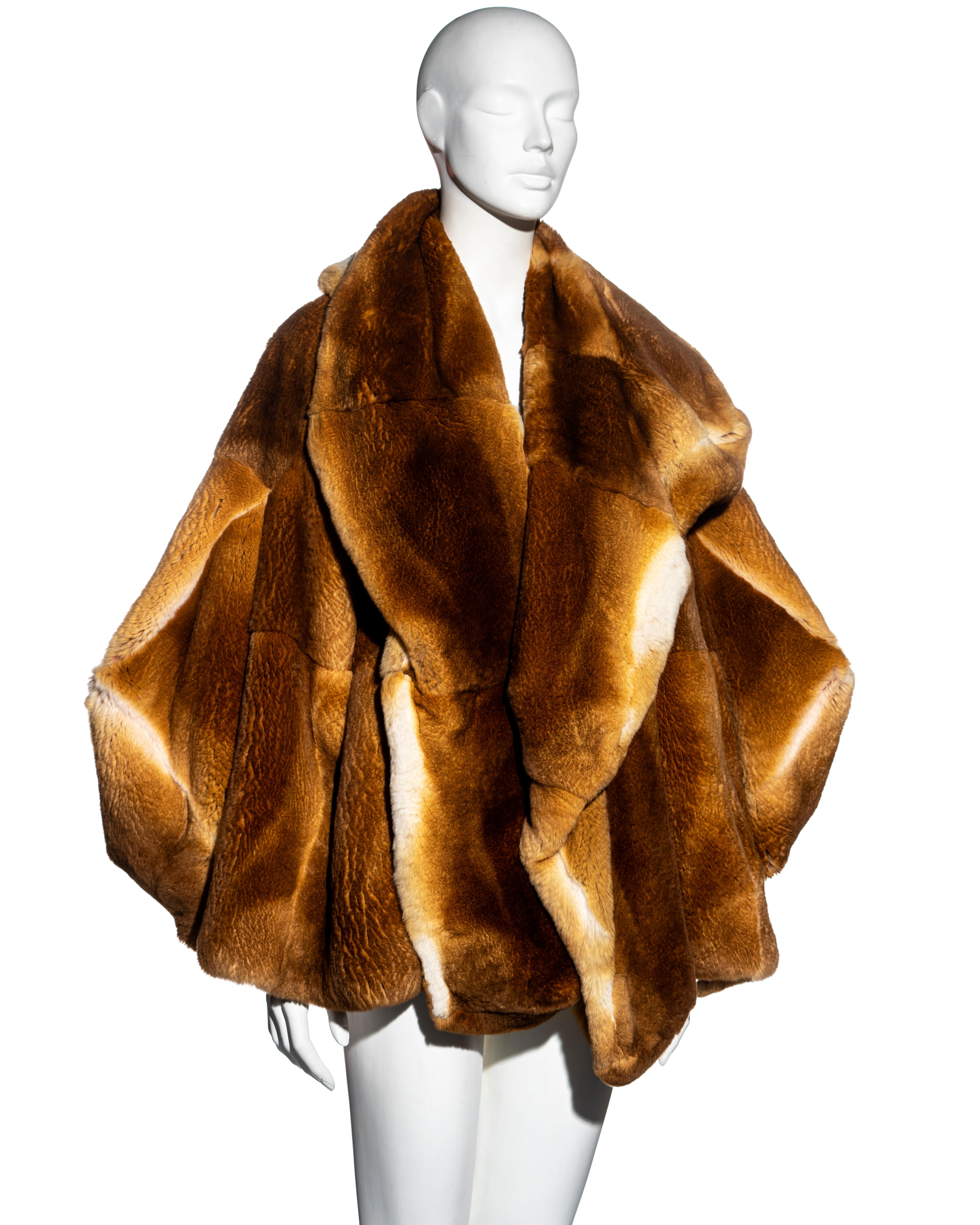 Christian Dior by John Galliano reversible oversized fur jacket, fw 2003 2