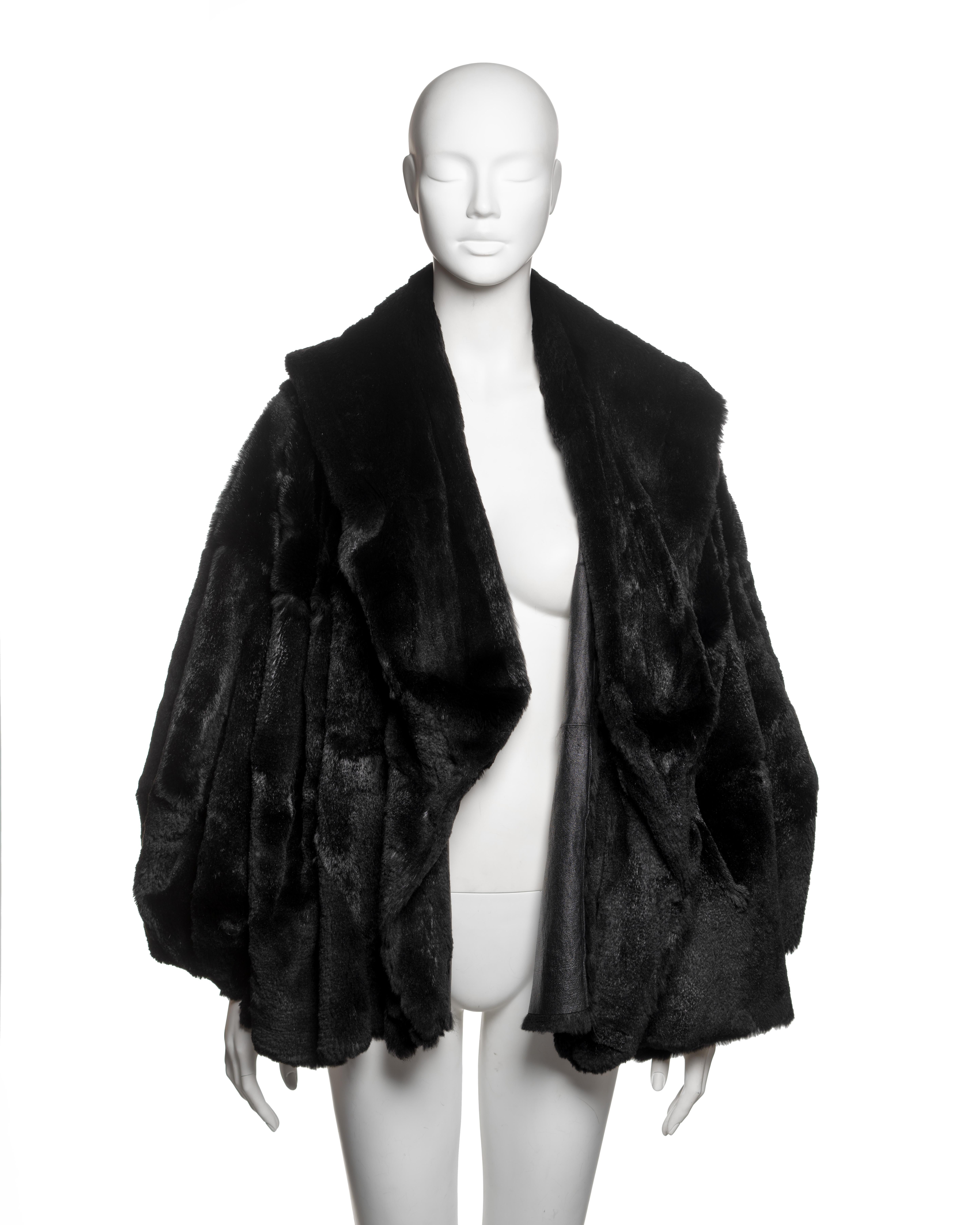 Christian Dior by John Galliano Reversible Patchwork Fur Coat, FW 2003 For Sale 8