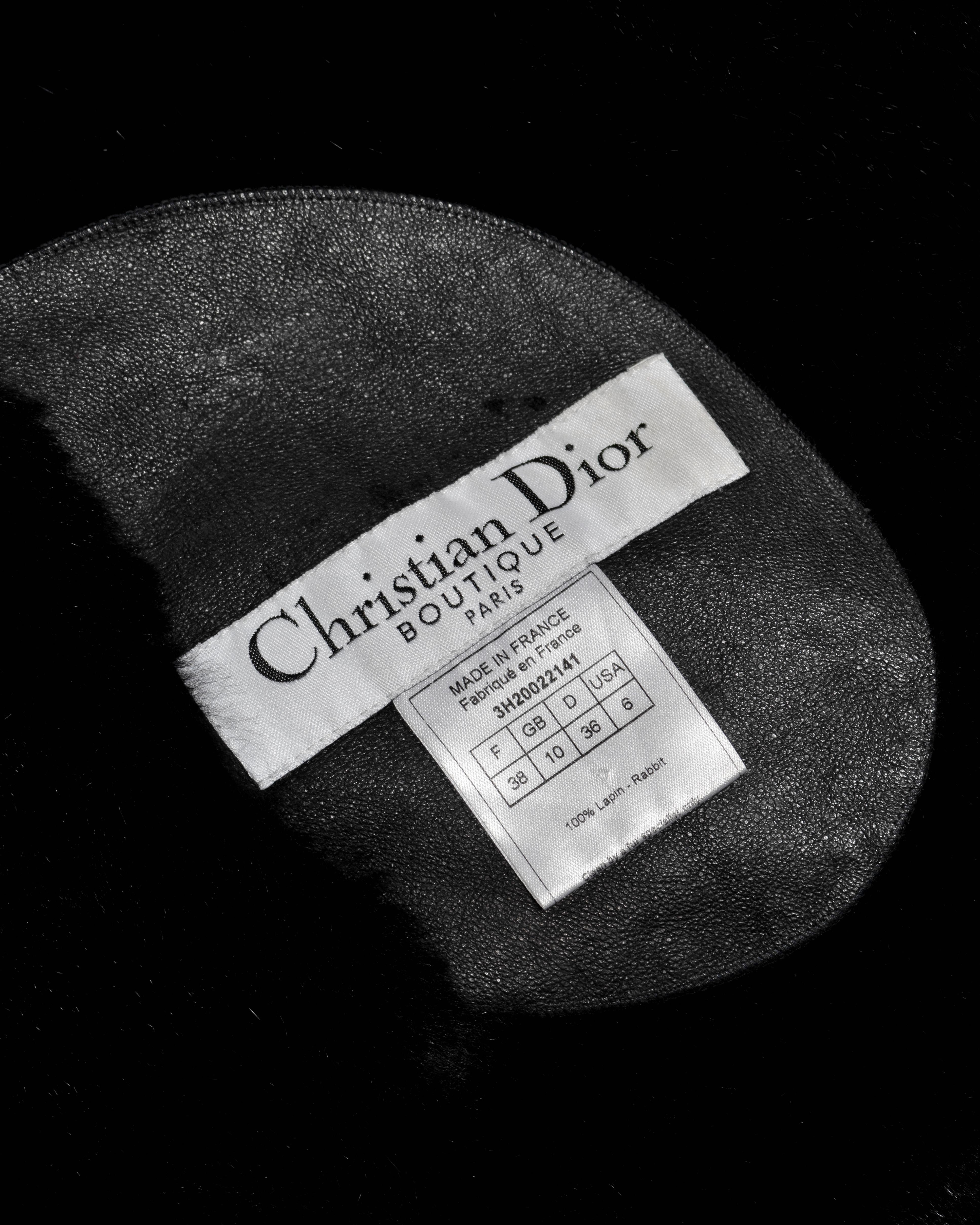 Christian Dior by John Galliano Reversible Patchwork Fur Coat, FW 2003 For Sale 10