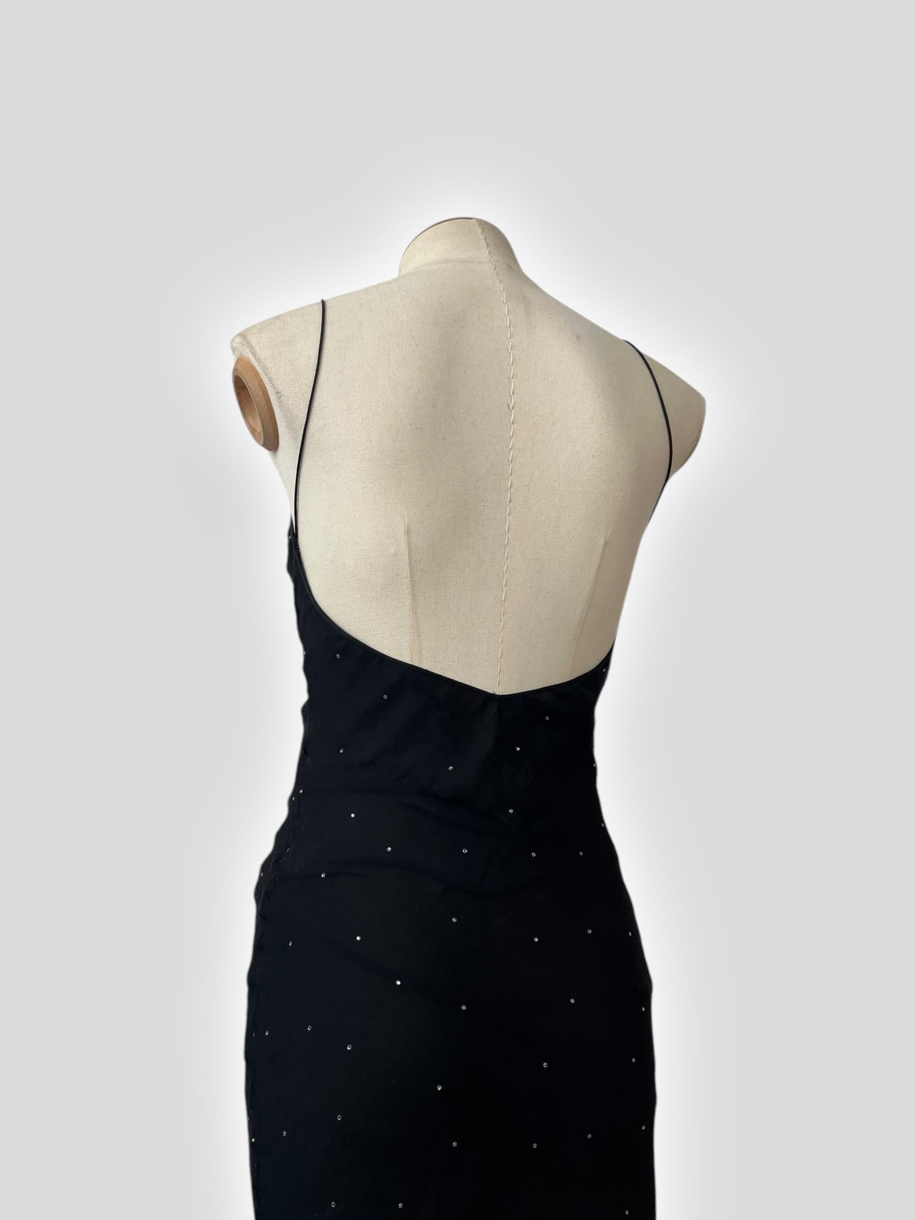 Women's Christian Dior by John Galliano Rhinestone Silk Gown, Circa 2002