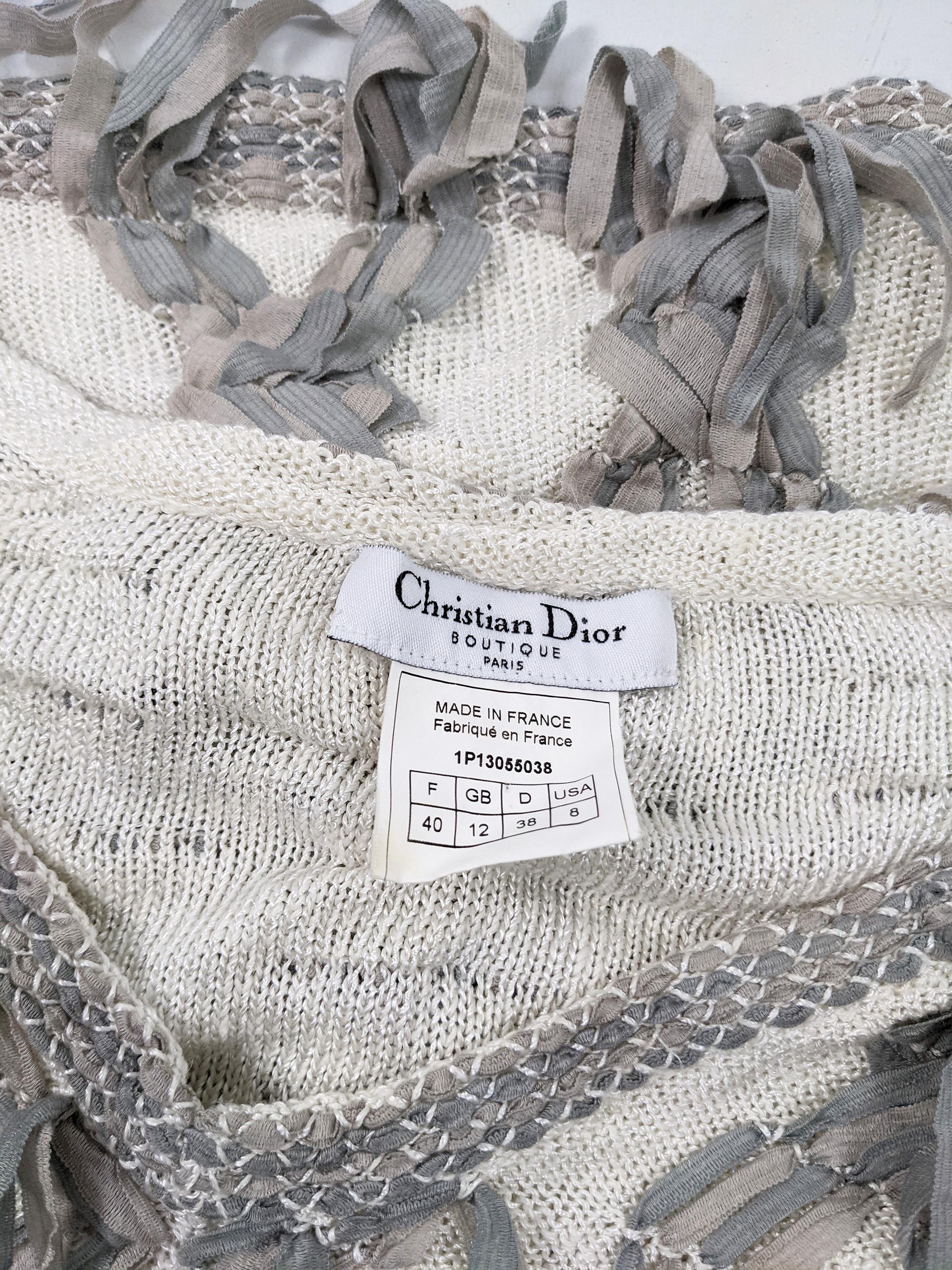 Women's Christian Dior by John Galliano Ribbon Sweater