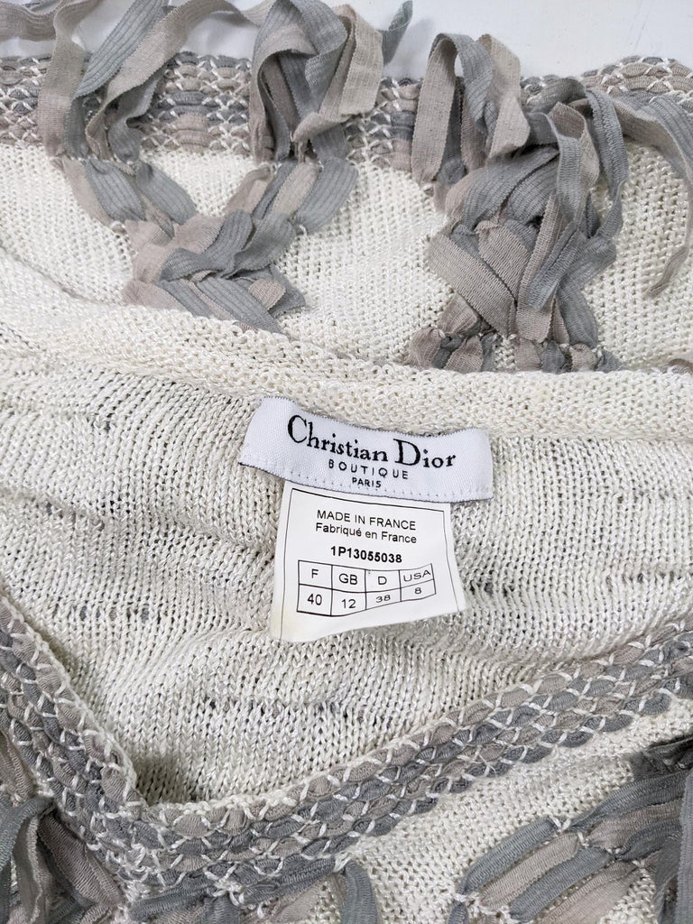 Christian Dior by John Galliano Ribbon Sweater at 1stDibs