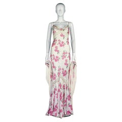 Christian Dior by John Galliano Rose Dress and Shawl, S/S 1999
