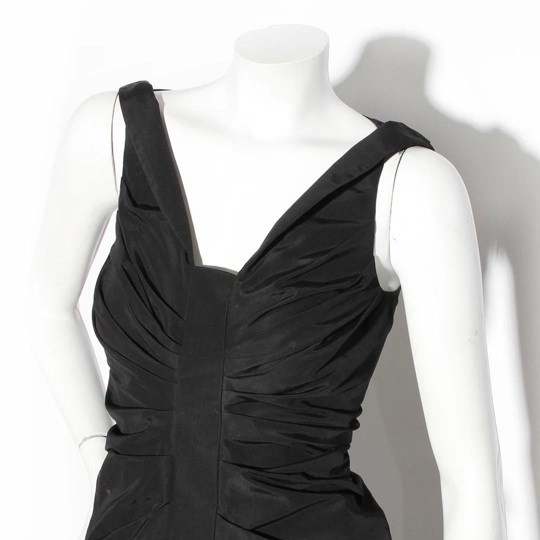 Black Christian Dior by John Galliano Ruched Dress