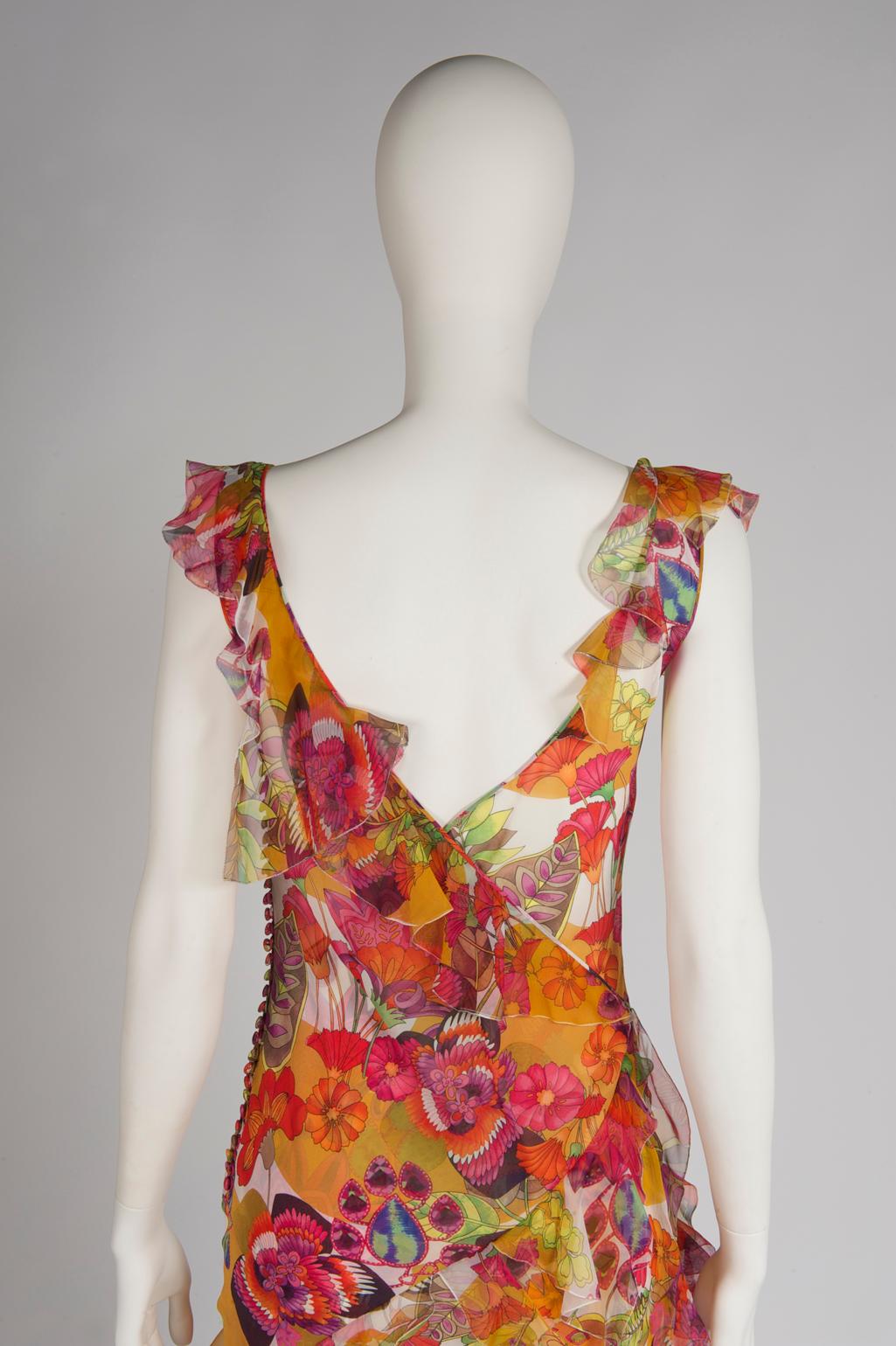 Christian Dior By John Galliano Ruffled Evening Dress, Spring-Summer 2005 1