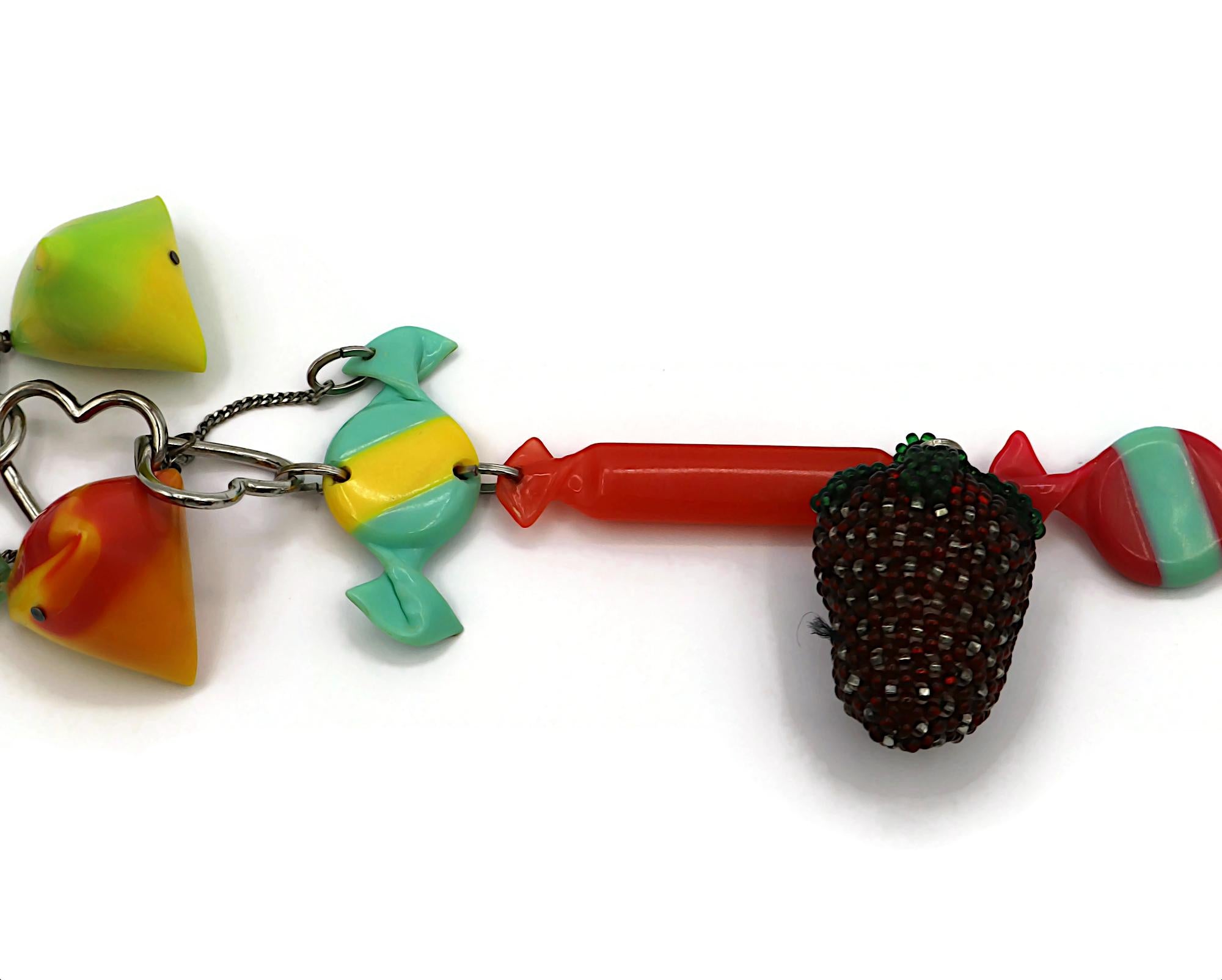 CHRISTIAN DIOR by JOHN GALLIANO Runway Candy Strawberries Necklace, Spring 2005 in vendita 7
