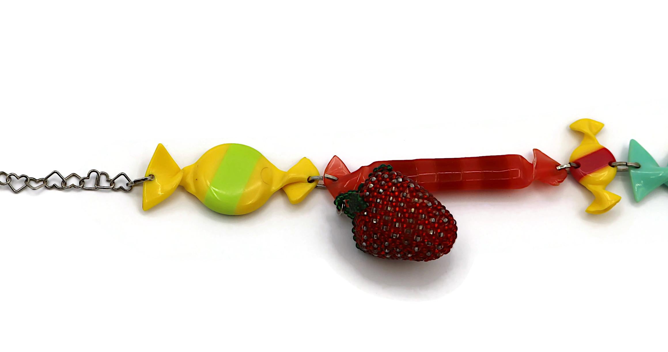 CHRISTIAN DIOR by JOHN GALLIANO Runway Candy Strawberries Necklace, Spring 2005 in vendita 1