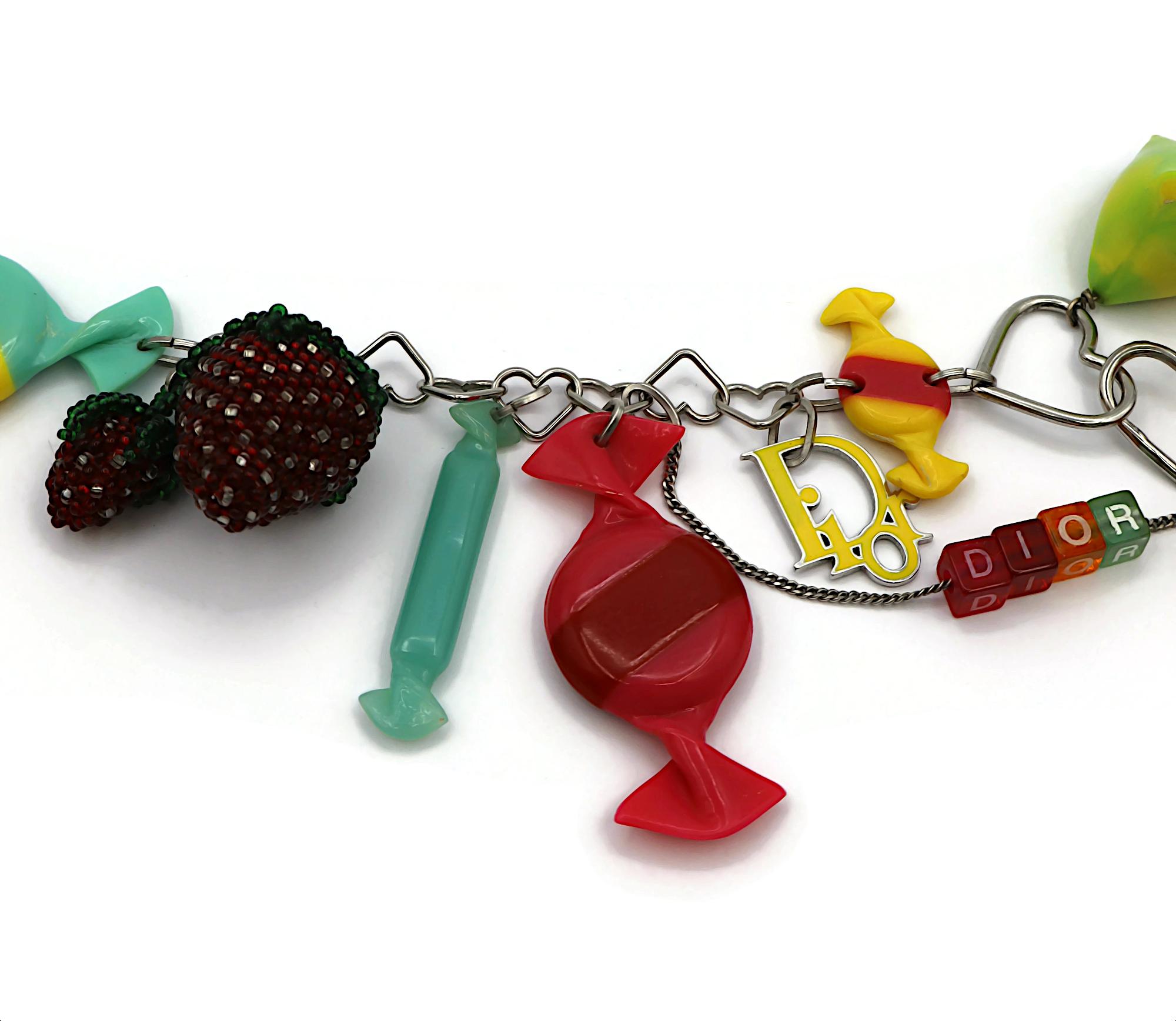 CHRISTIAN DIOR by JOHN GALLIANO Runway Candy Strawberries Necklace, Spring 2005 in vendita 4