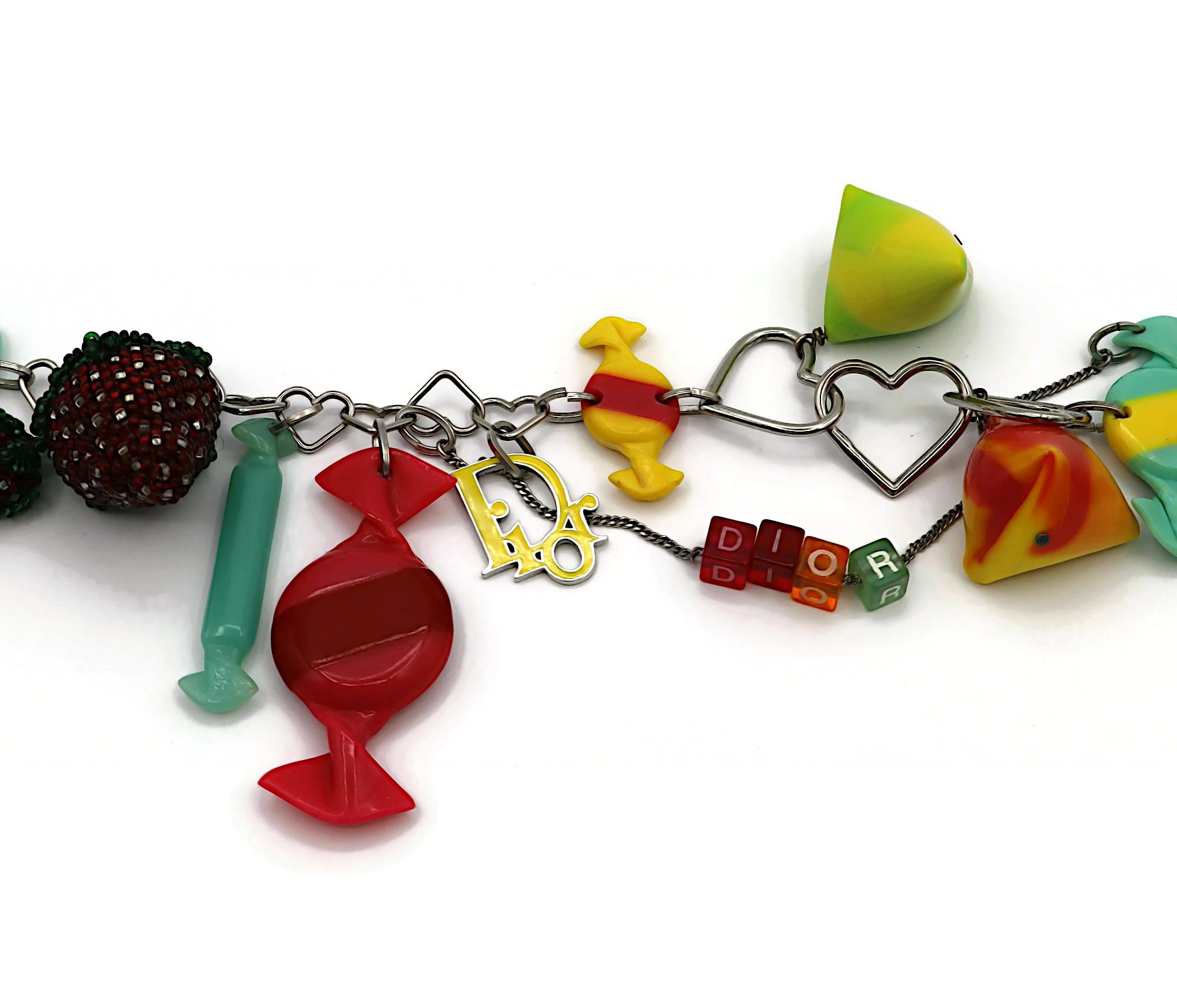 CHRISTIAN DIOR by JOHN GALLIANO Runway Candy Strawberries Necklace, Spring 2005 in vendita 5