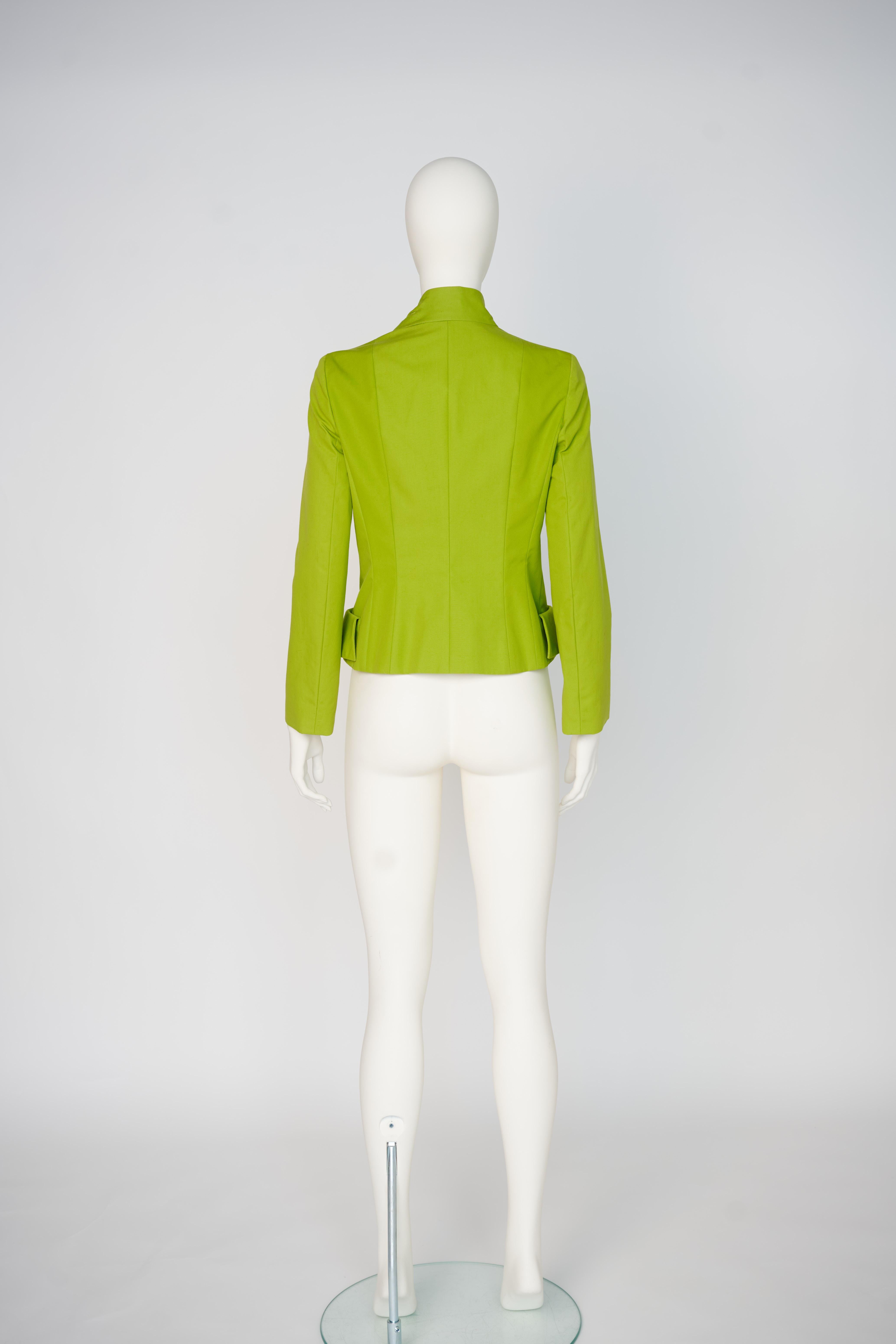 Christian Dior By John Galliano Runway Origami Lily Flower Cotton Jacket, FW2007 For Sale 7