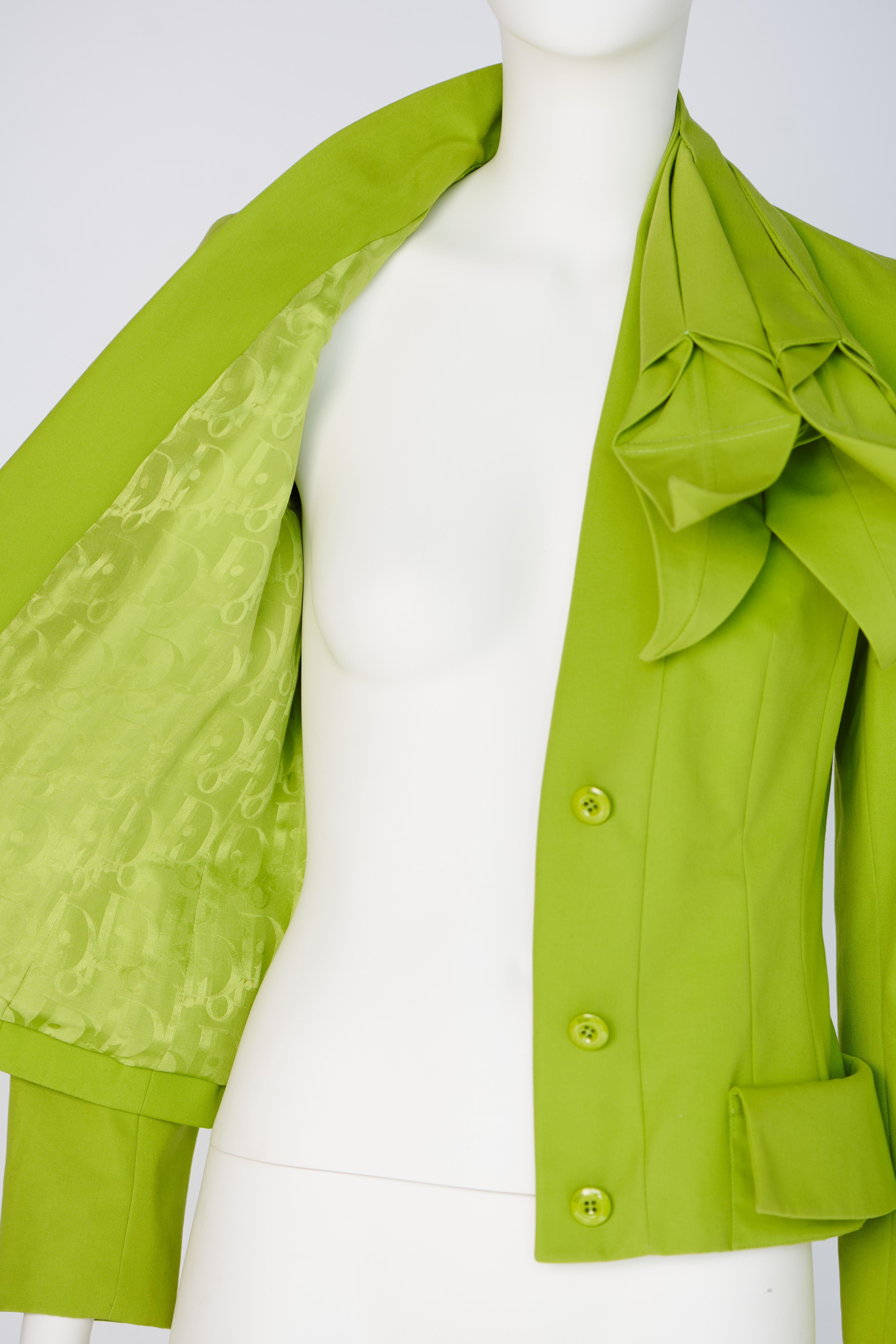 Christian Dior By John Galliano Runway Origami Lily Flower Cotton Jacket, FW2007 For Sale 11