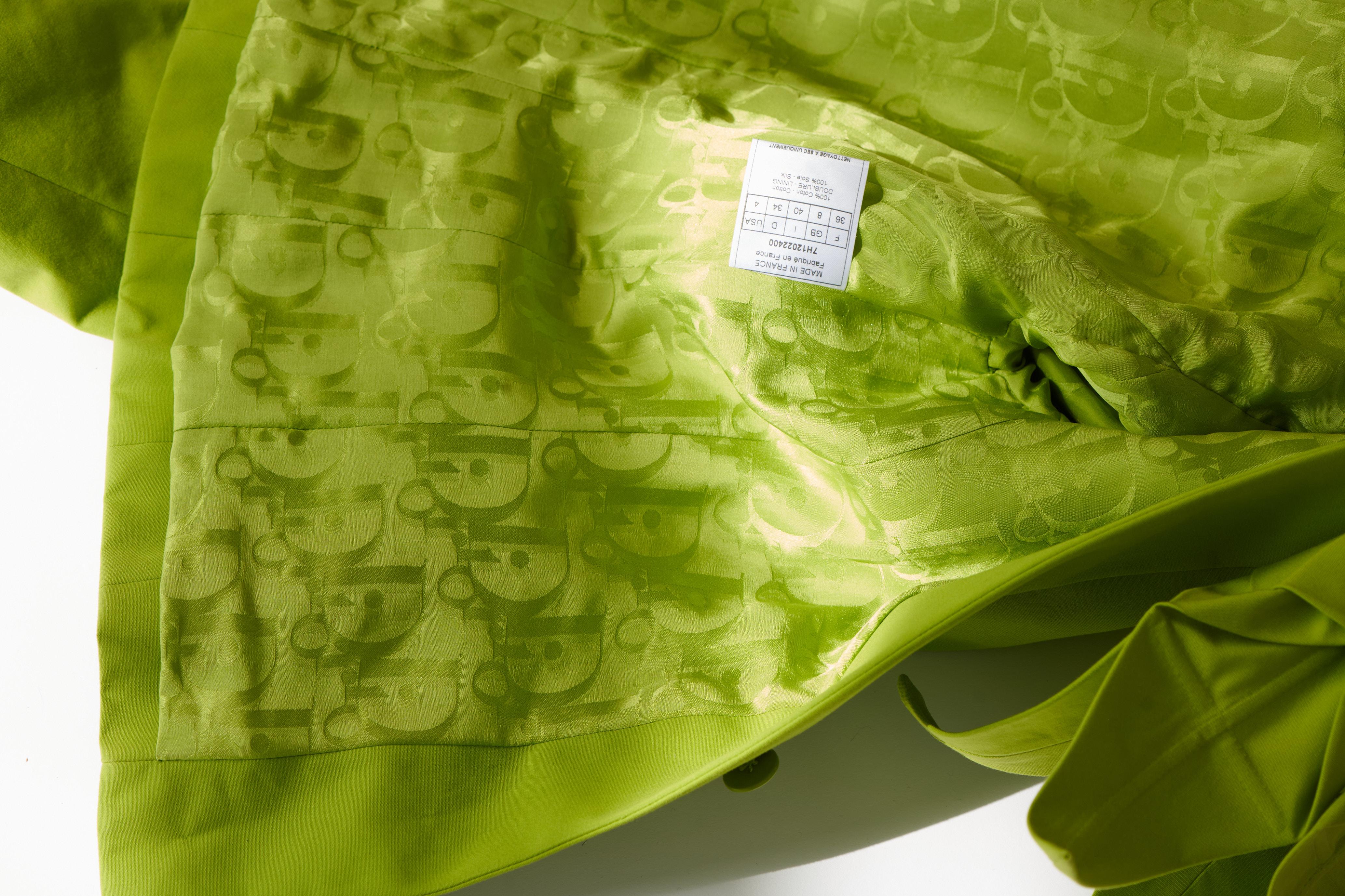 Christian Dior By John Galliano Runway Origami Lily Flower Cotton Jacket, FW2007 For Sale 14