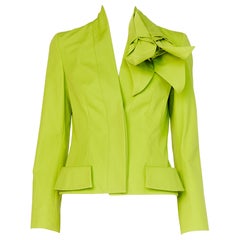 Christian Dior By John Galliano Runway Origami Lily Flower Cotton Jacket, FW2007