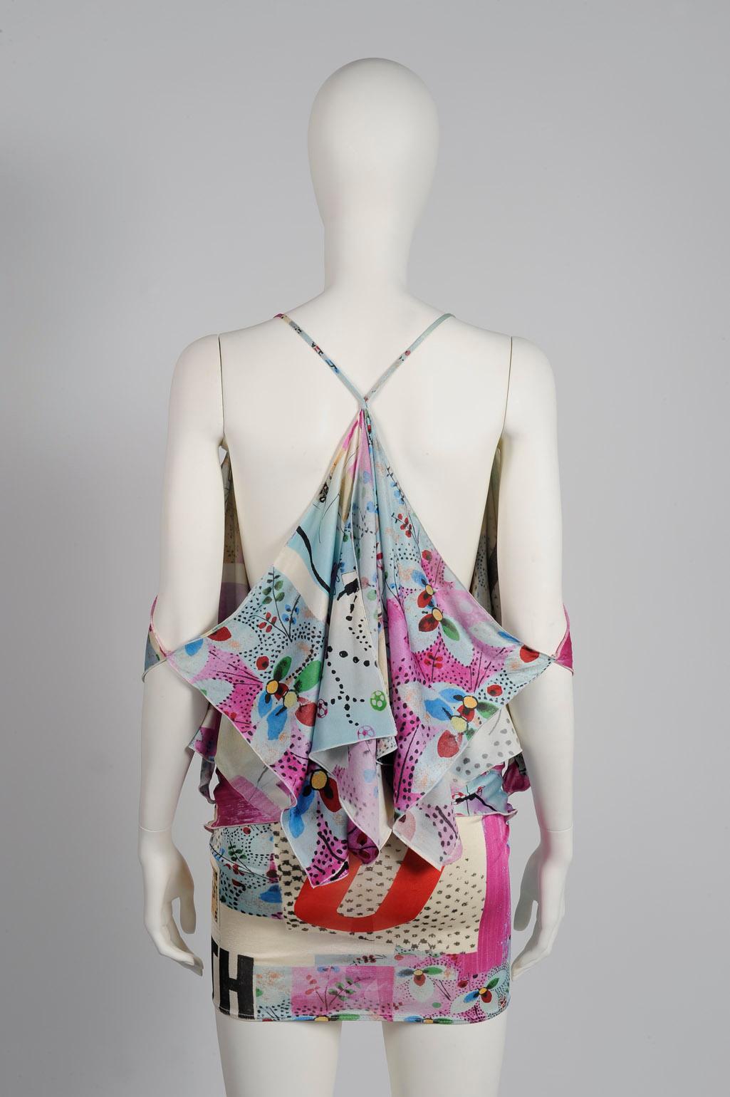 Christian Dior By John Galliano Runway Ruffled Mini Dress, Spring-Summer 2003 6