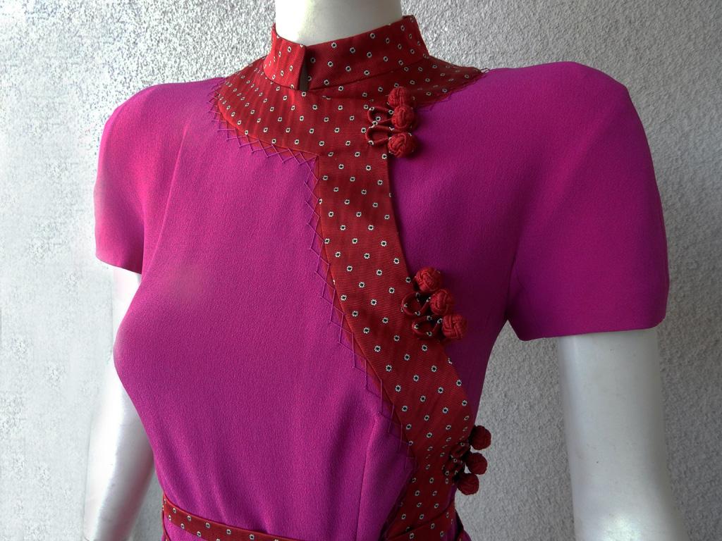 Women's Christian Dior by John Galliano Runway Stylish Asian Inspired Dress For Sale