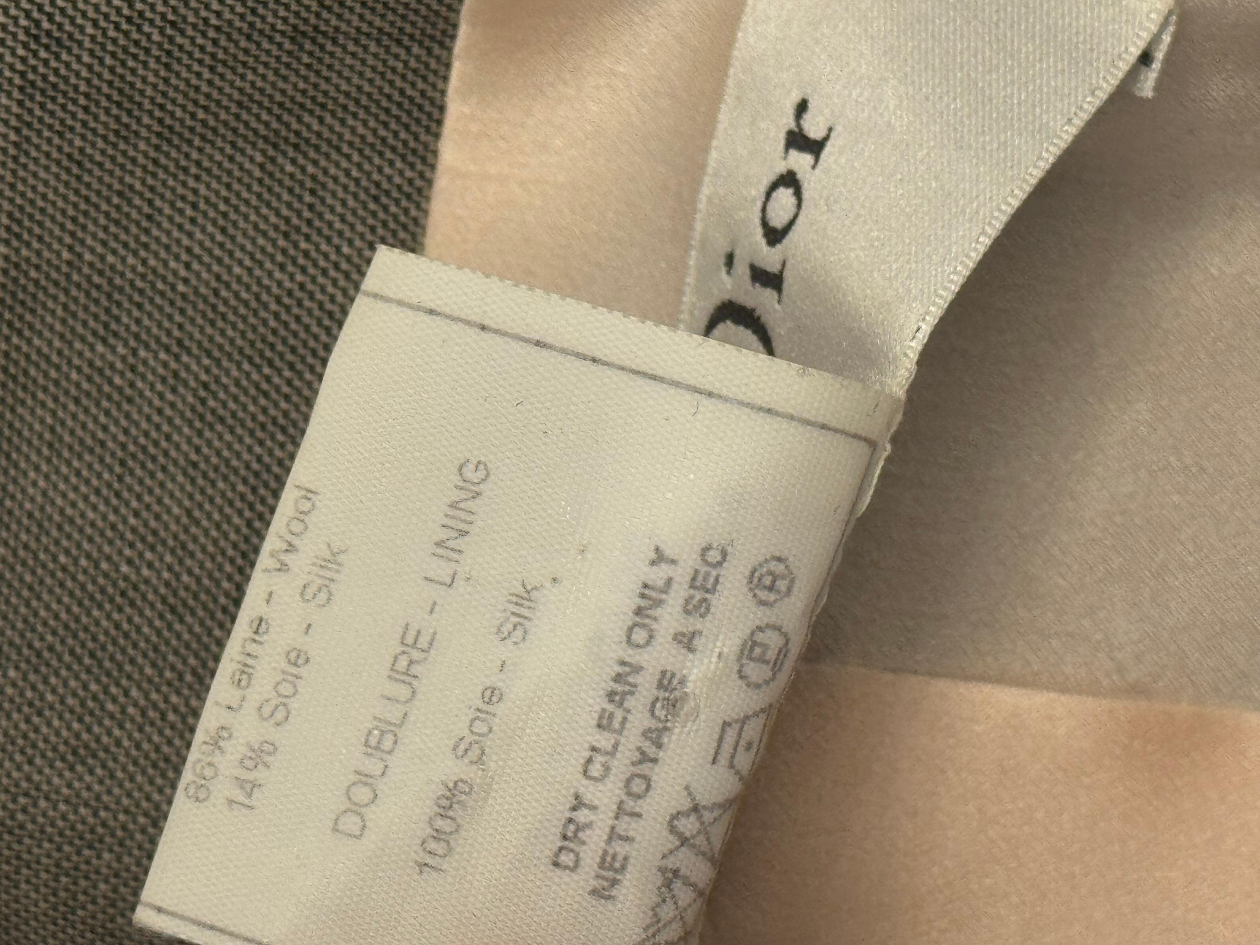 Christian Dior by John Galliano S/S 1997 grey suit skirt For Sale 3