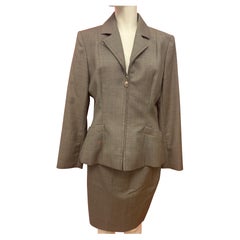 Christian Dior by John Galliano S/S 1997 grey suit skirt