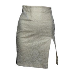 Christian Dior by John Galliano S/S 1998 Ivory Lace Pencil Skirt