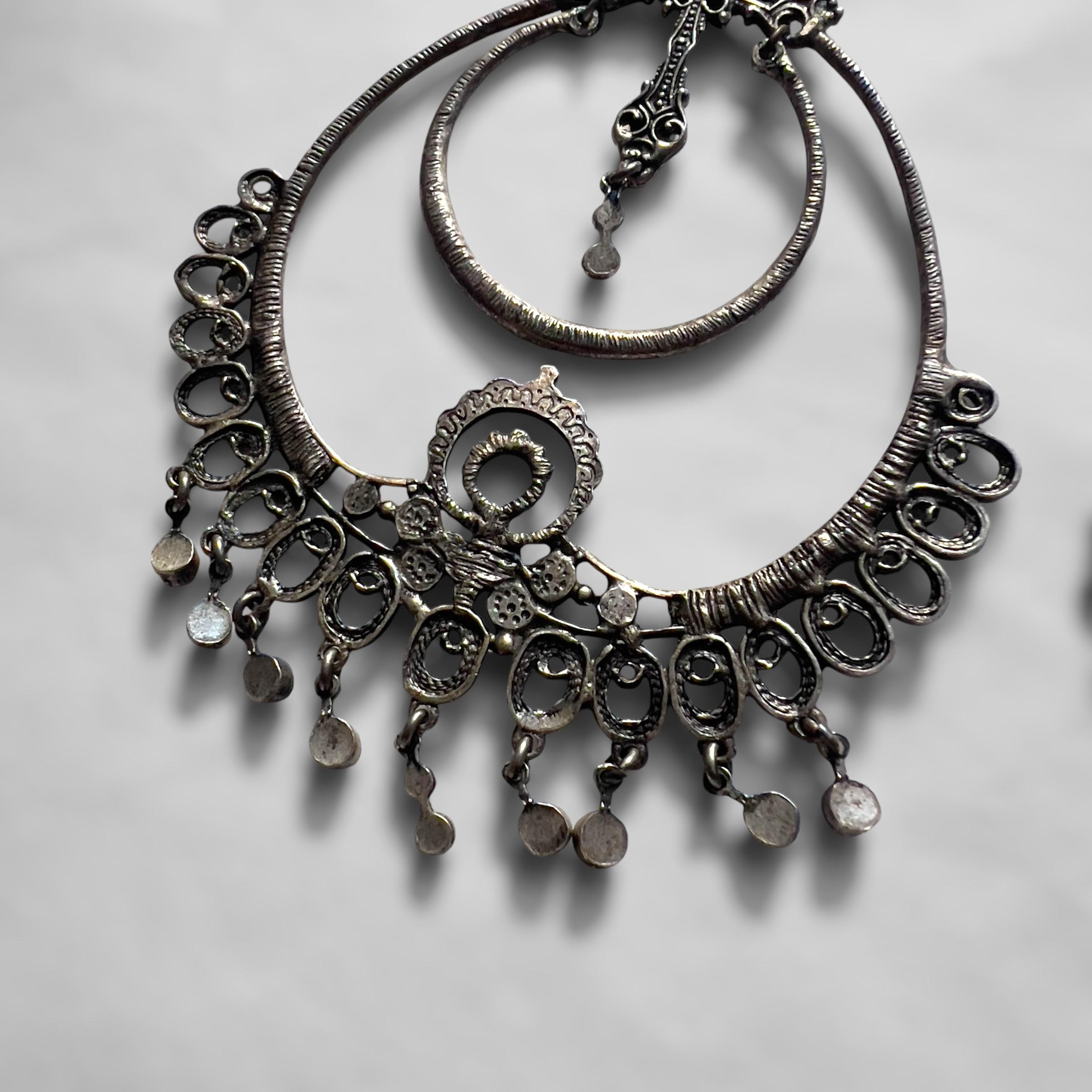 Christian Dior by John Galliano, S/S 1999 Runway Hoop Earrings with Crosses For Sale 8
