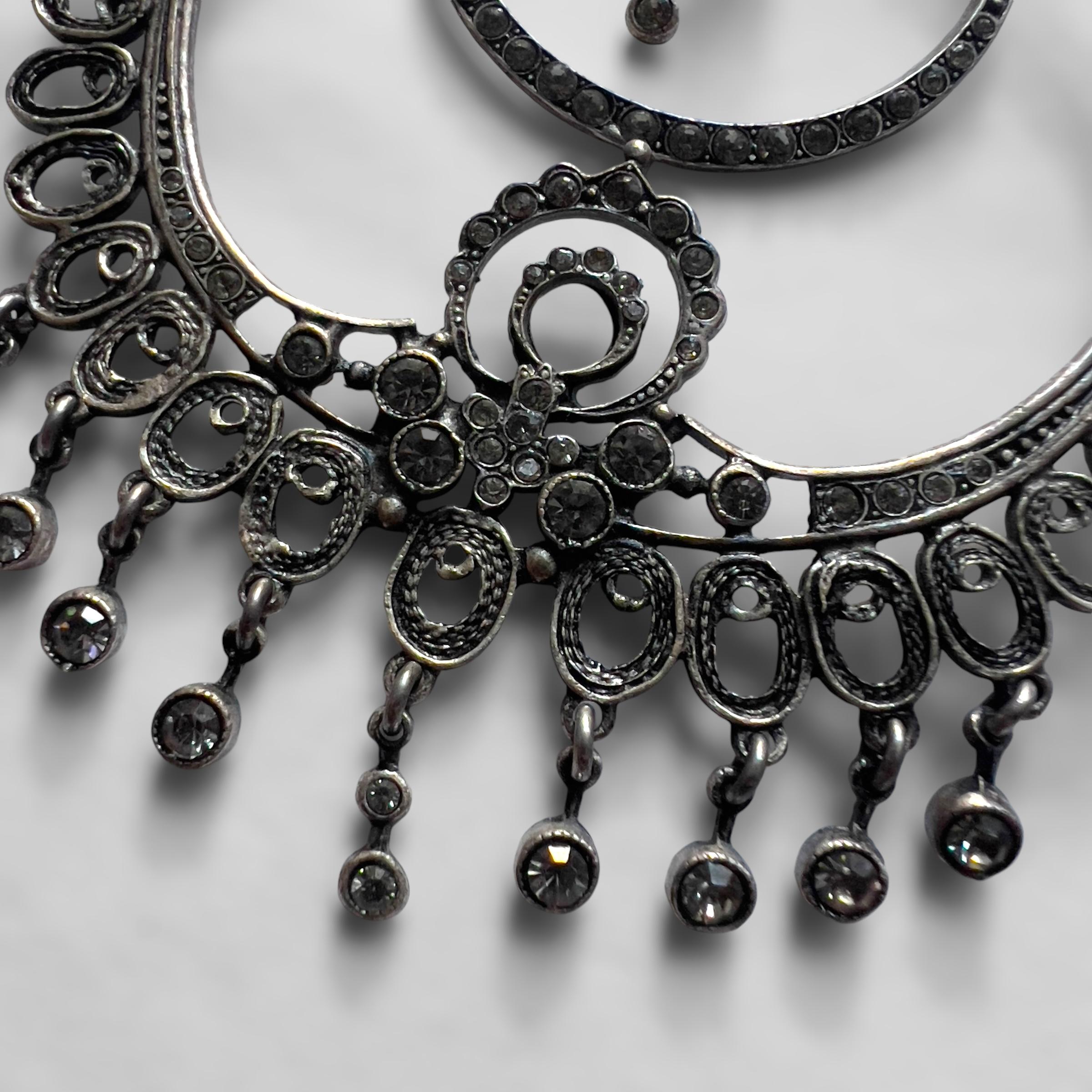 Women's Christian Dior by John Galliano, S/S 1999 Runway Hoop Earrings with Crosses For Sale