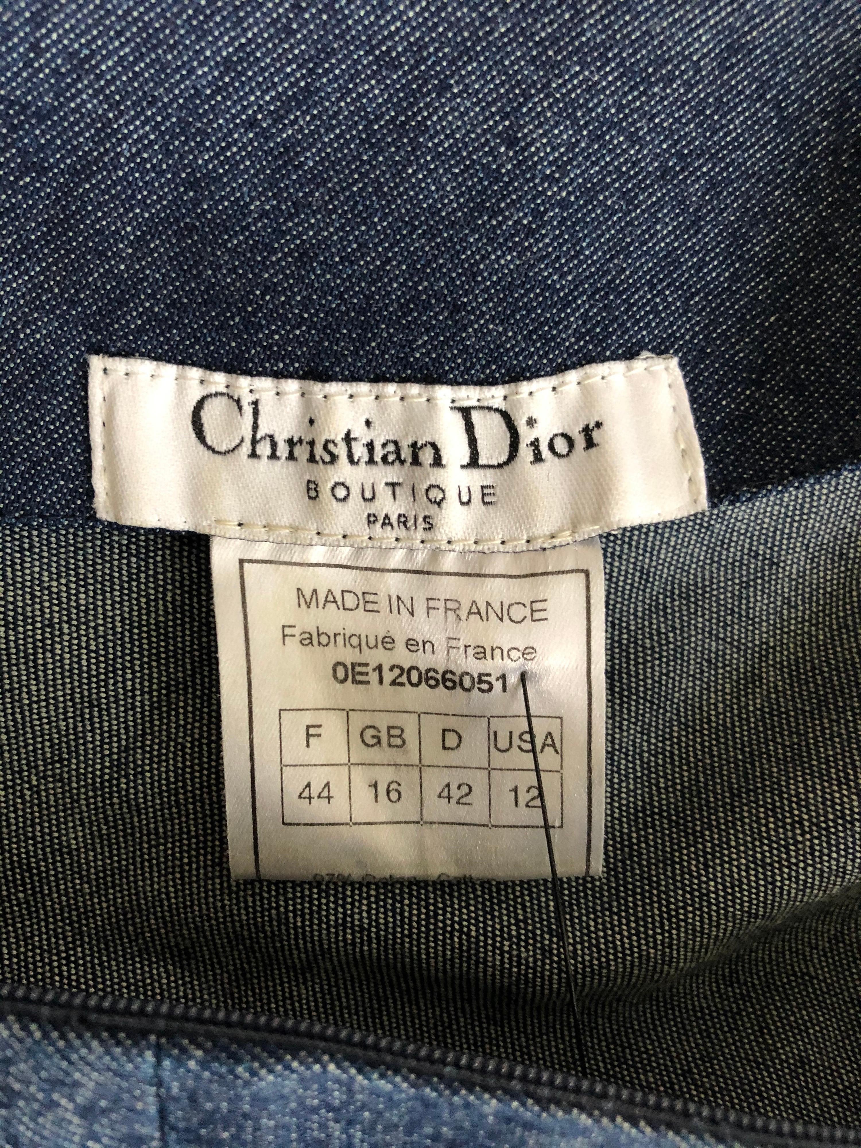 christian dior denim dress