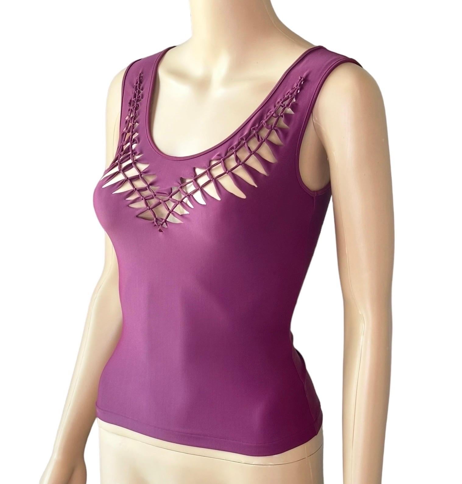 Women's Christian Dior by John Galliano S/S 2001 Cutout Top For Sale