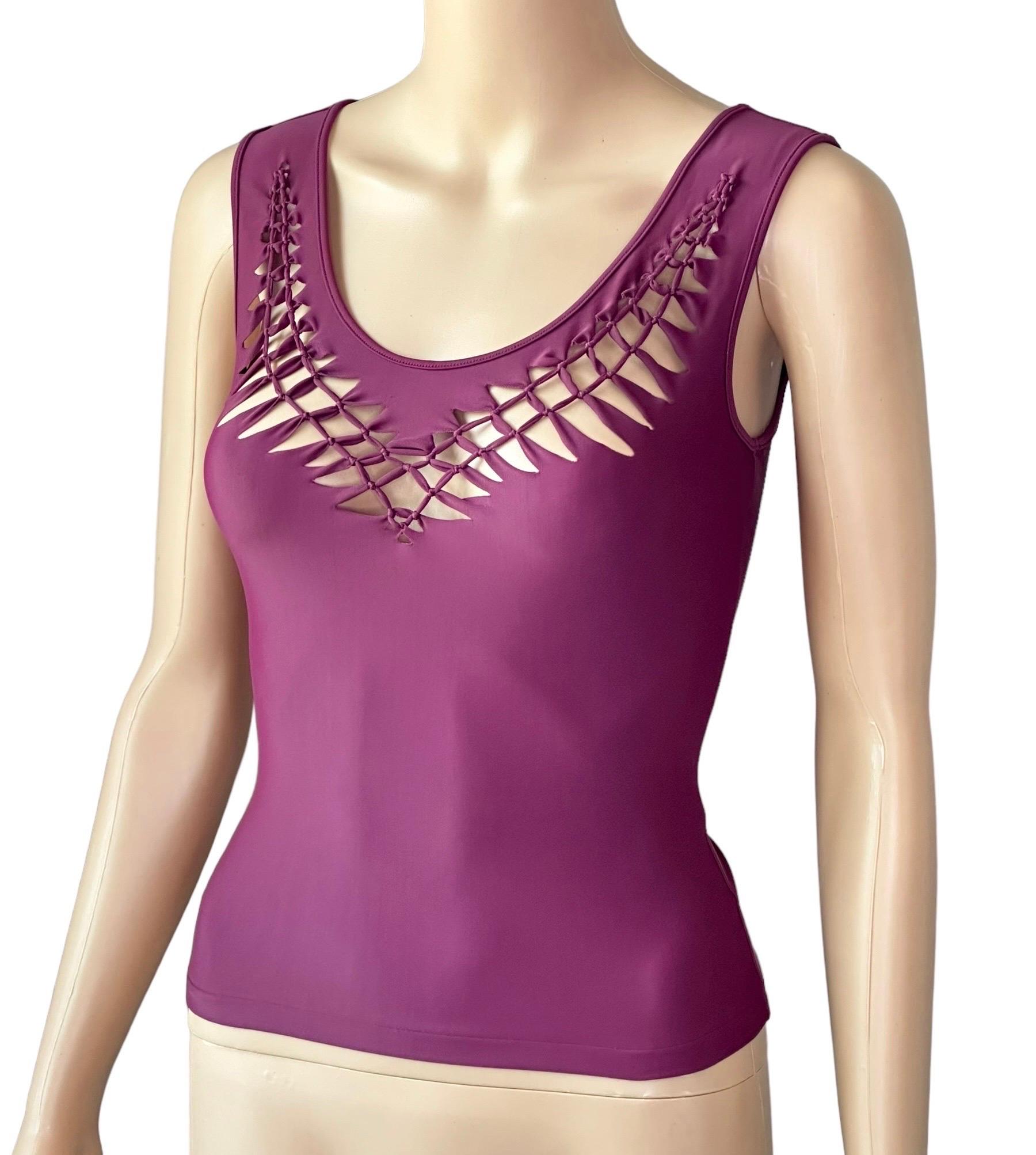 Christian Dior by John Galliano S/S 2001 Cutout Top For Sale 1