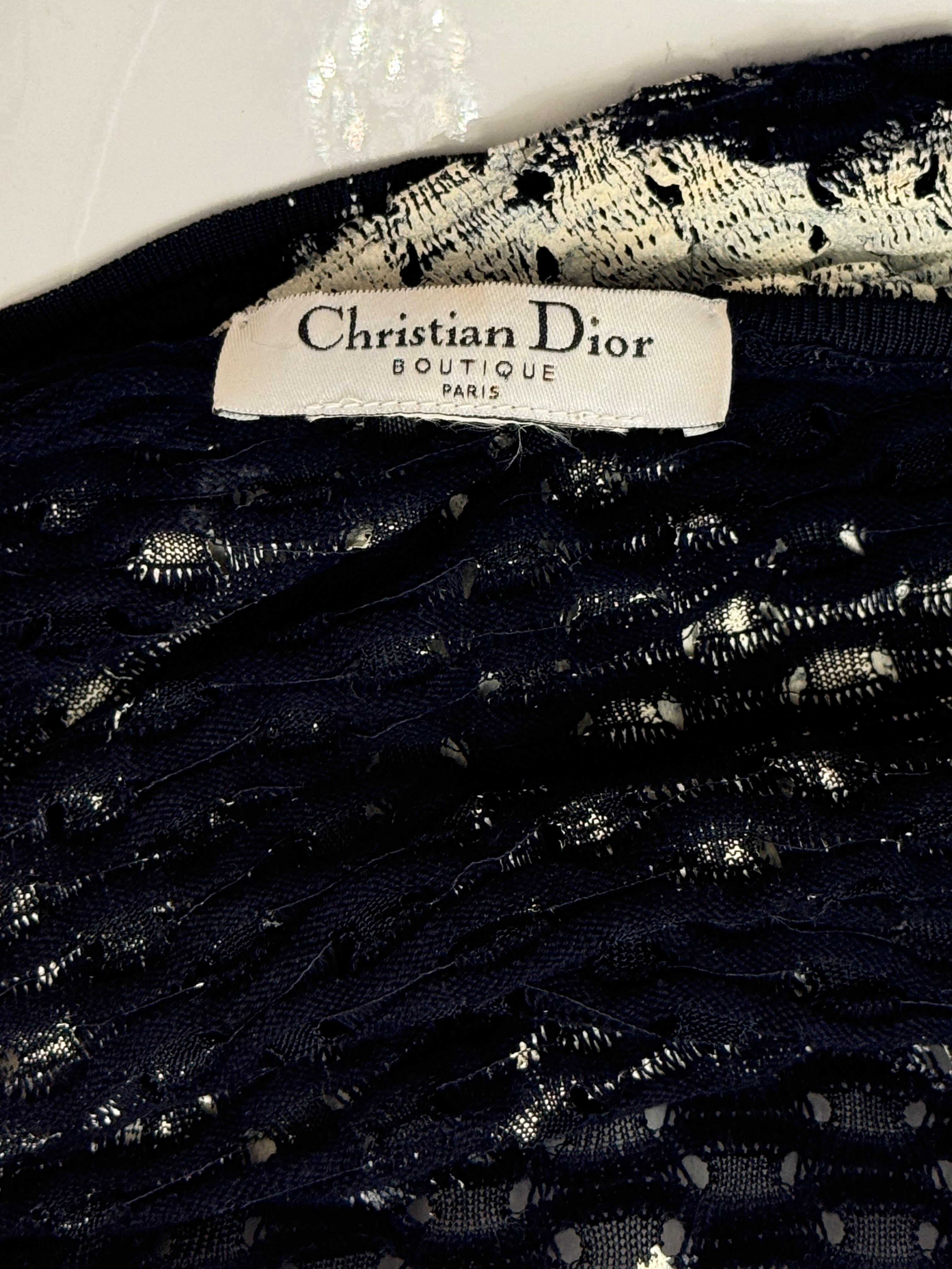 Christian Dior by John Galliano for Christian Dior P/E 2001, set di gemelli traforati dipinti a maglia In condizioni ottime in vendita a PARIS, FR