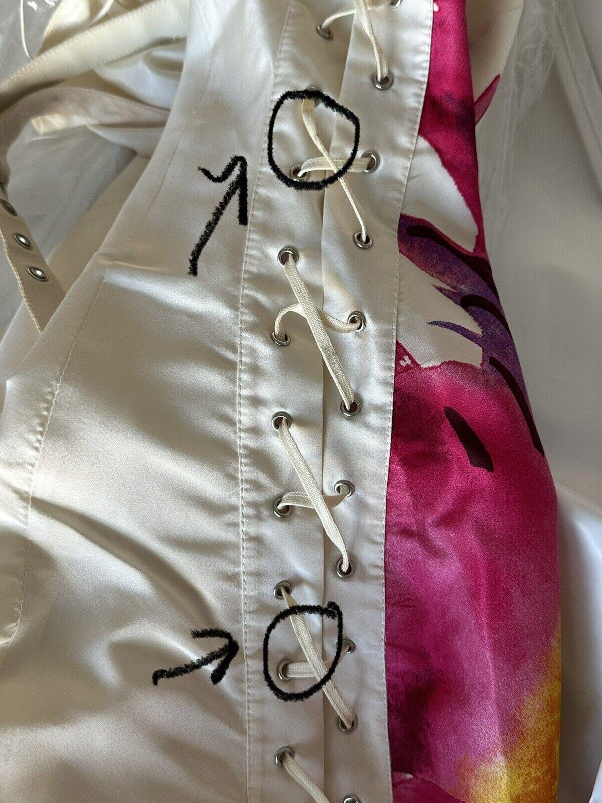 Christian Dior by John Galliano S/S 2001 Vestido de noche con trenza floral y encaje en venta 14