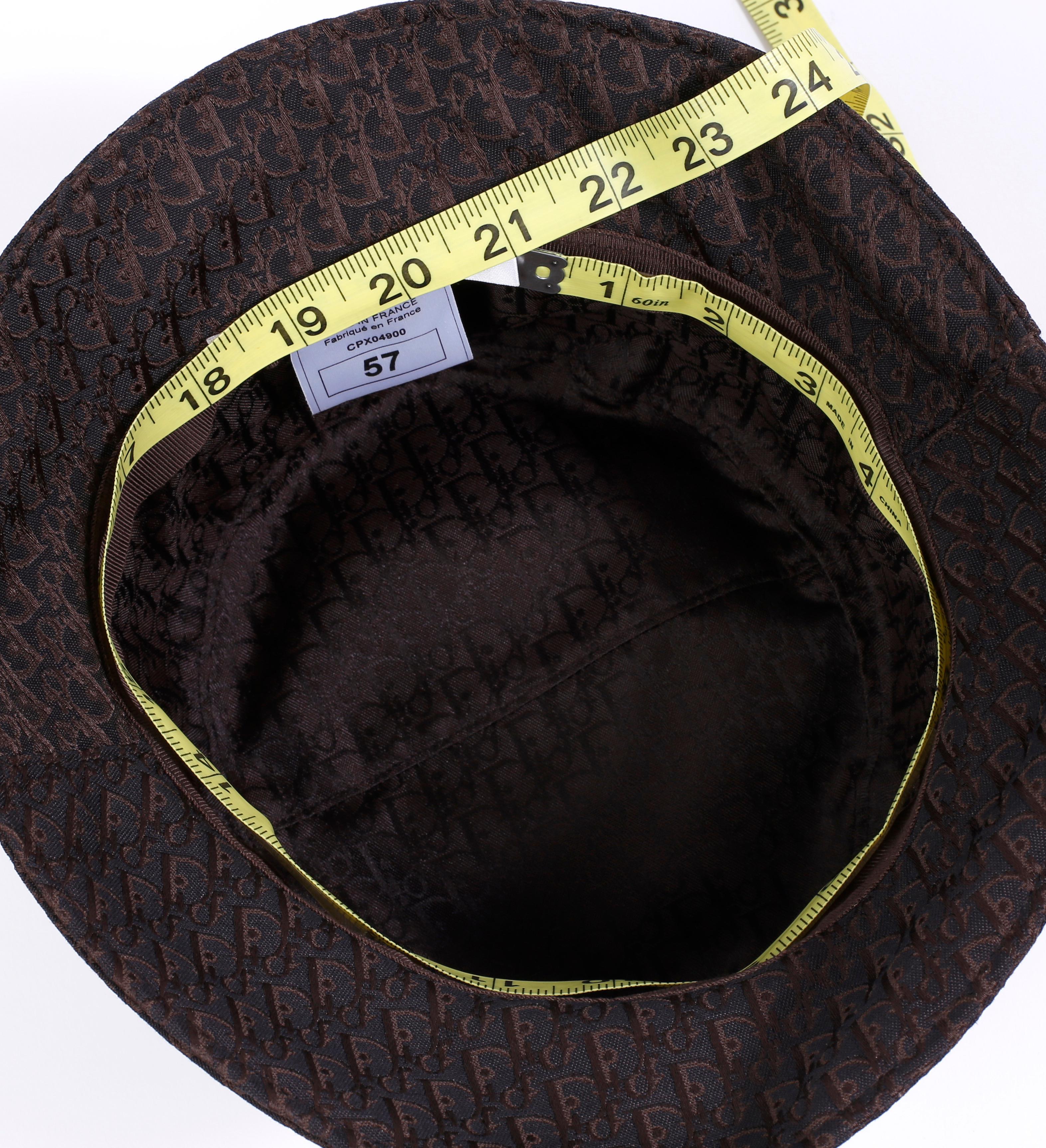 Christian Dior by John Galliano S/S 2002 Diorissimo Print Bucket Trotter Hat 5