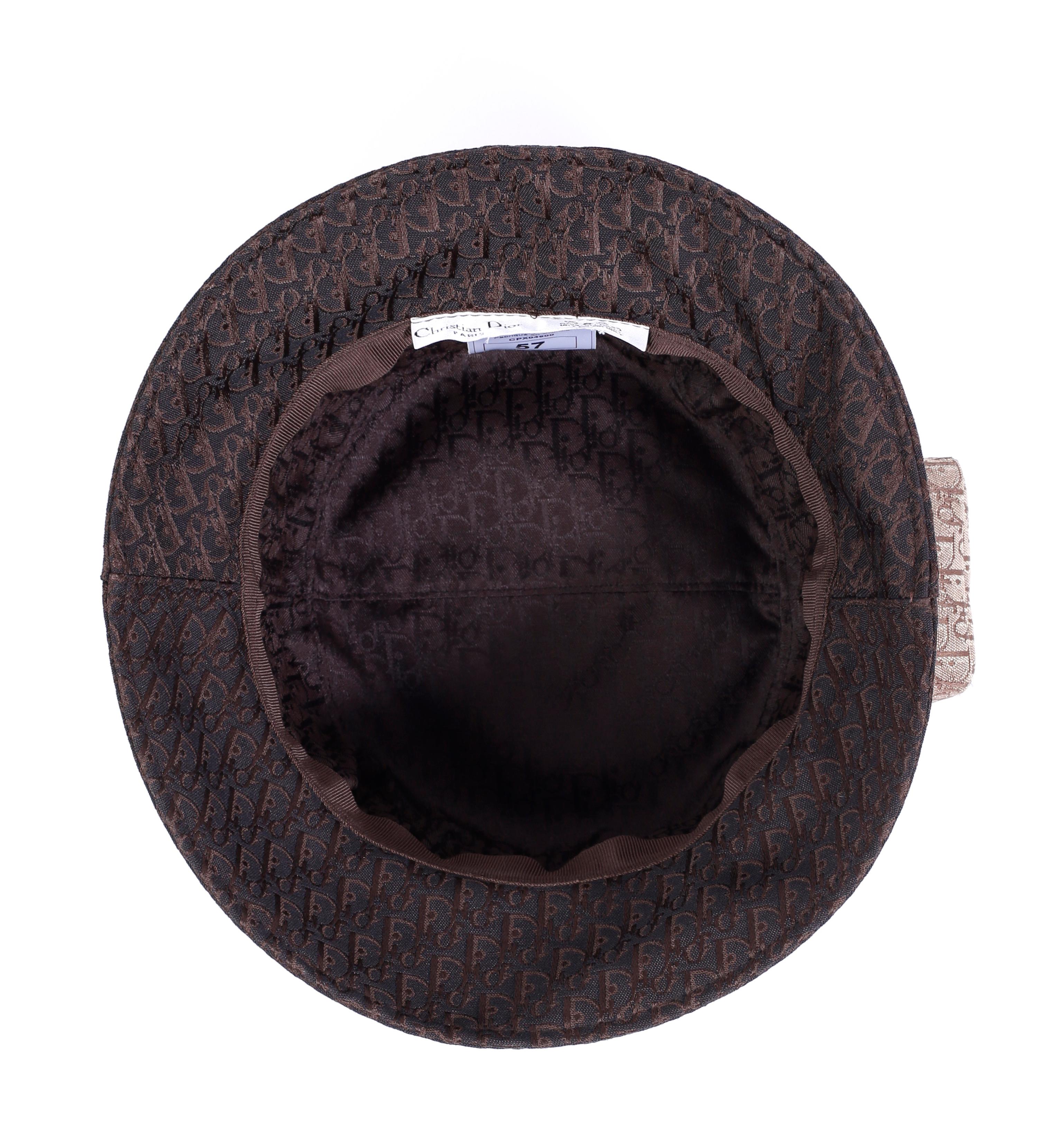 Christian Dior by John Galliano S/S 2002 Diorissimo Print Bucket Trotter Hat 2