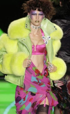 Christian Dior by John Galliano S/S 2004 clear crystal rhinestone brooch