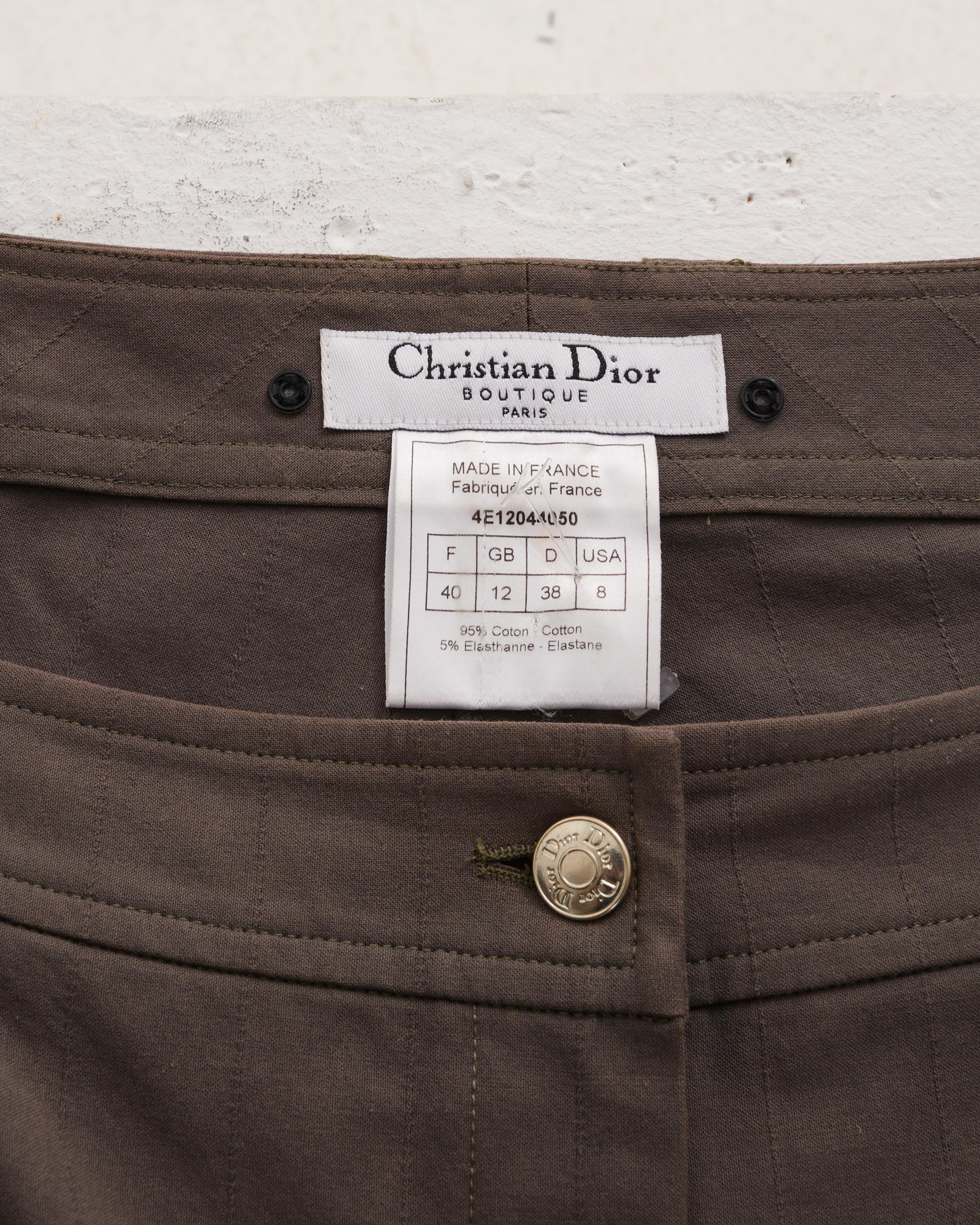 Christian Dior by John Galliano S/S 2004 “Hard Core” Collection Grey Cotton carg 5