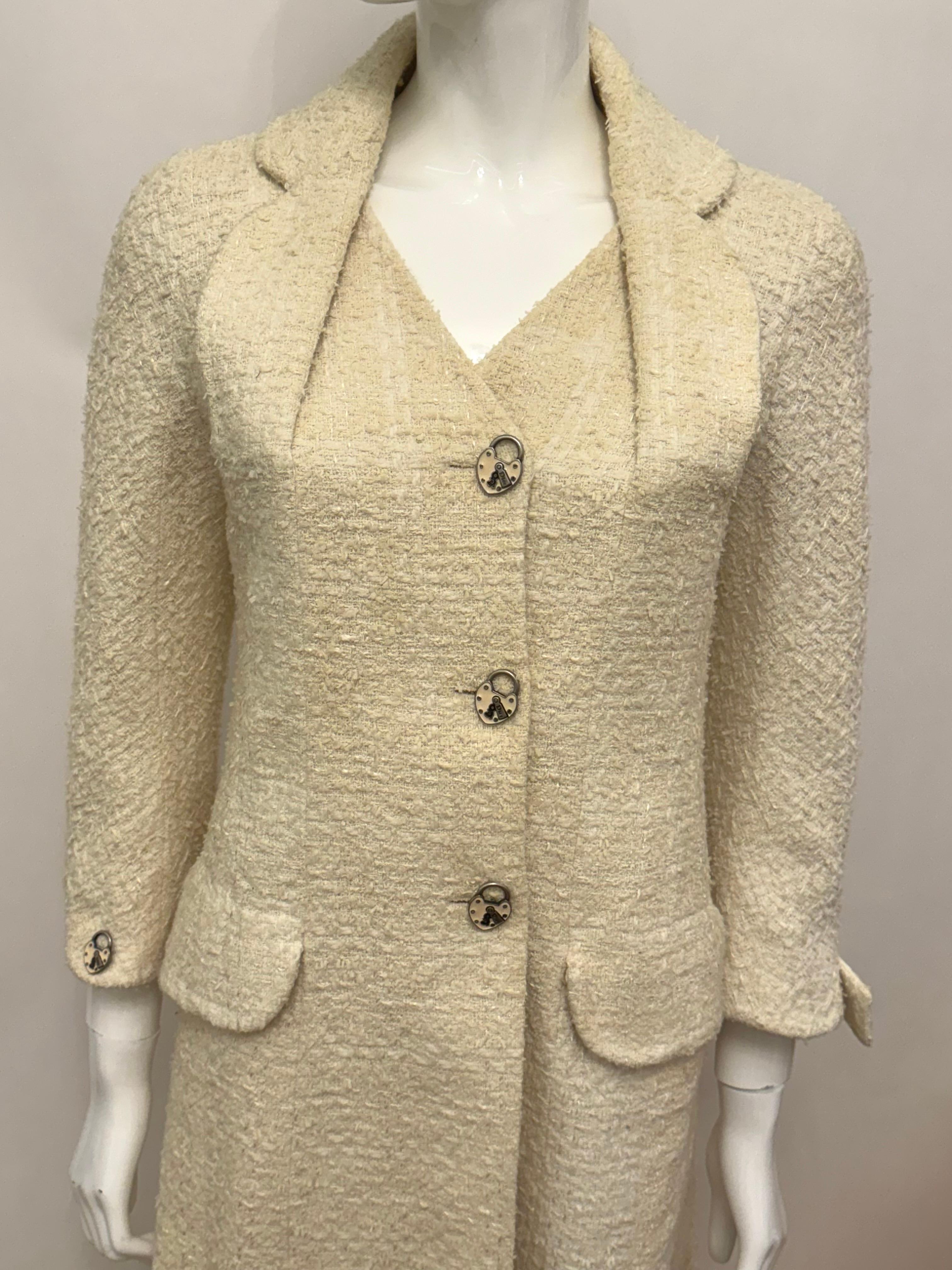 Cappotto in tweed d'archivio John Galliano for Christian Dior P/E 2005 in vendita 1