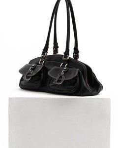 Christian Dior By John Galliano S/S 2005 Chocolate Couture Runway croco bag