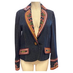 Christian Dior by John Galliano S/S 2006 denim butterfly jacket