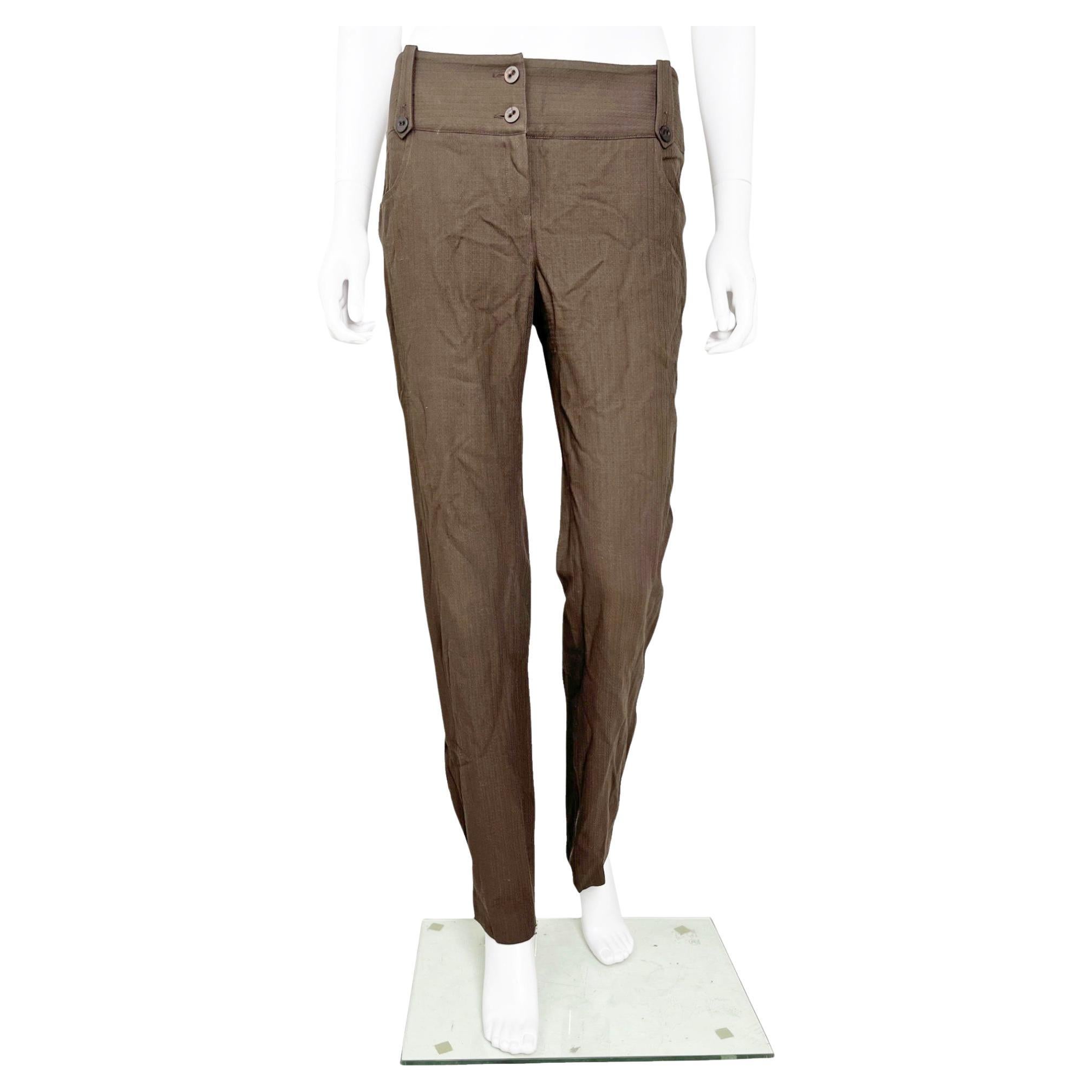 Christian Dior by John Galliano S/S 2006 Knitted Diamond Brown Pants