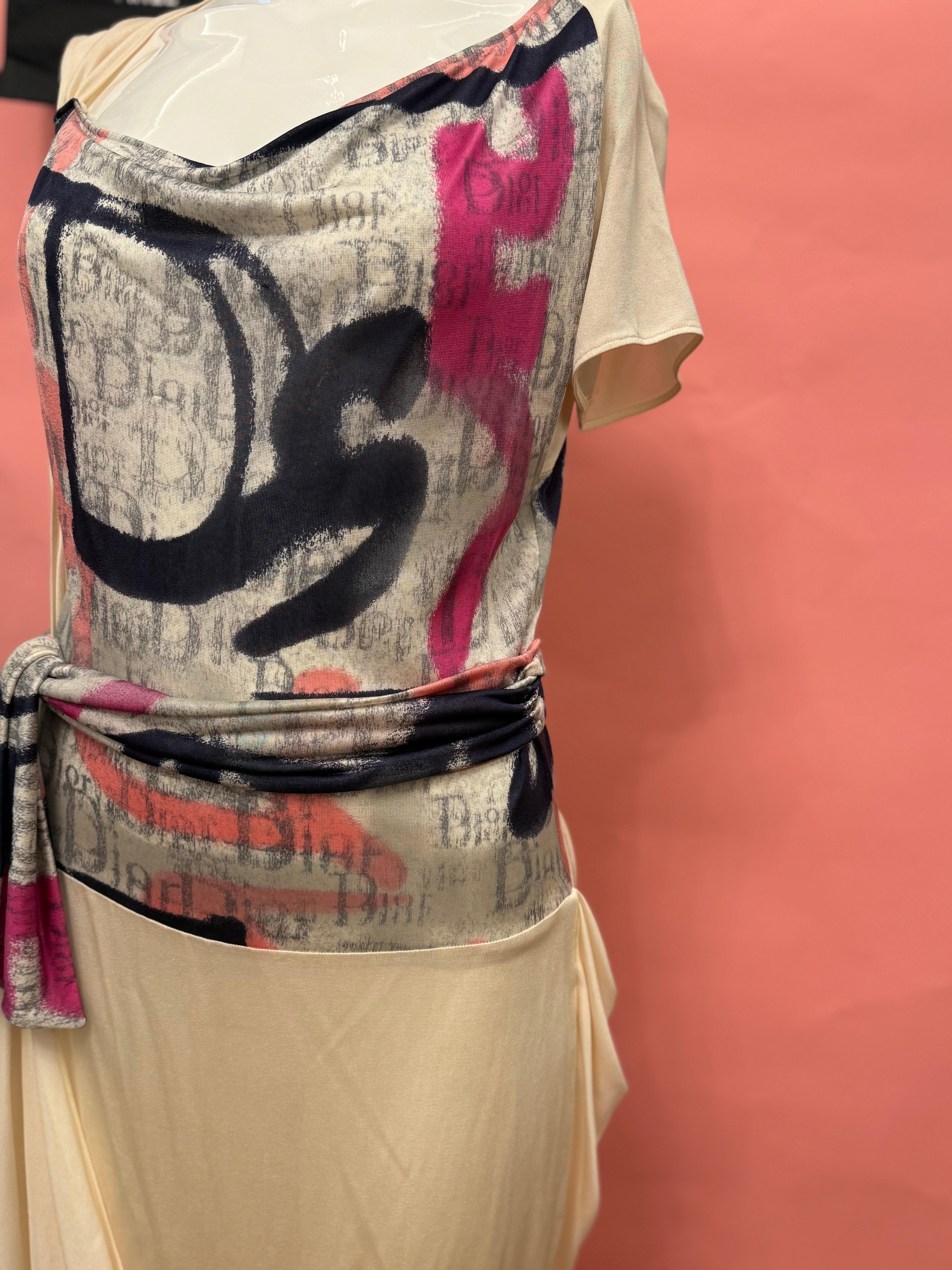 Robe de cocktail en soie Christian Dior by John Galliano S/S 2007 en vente 6