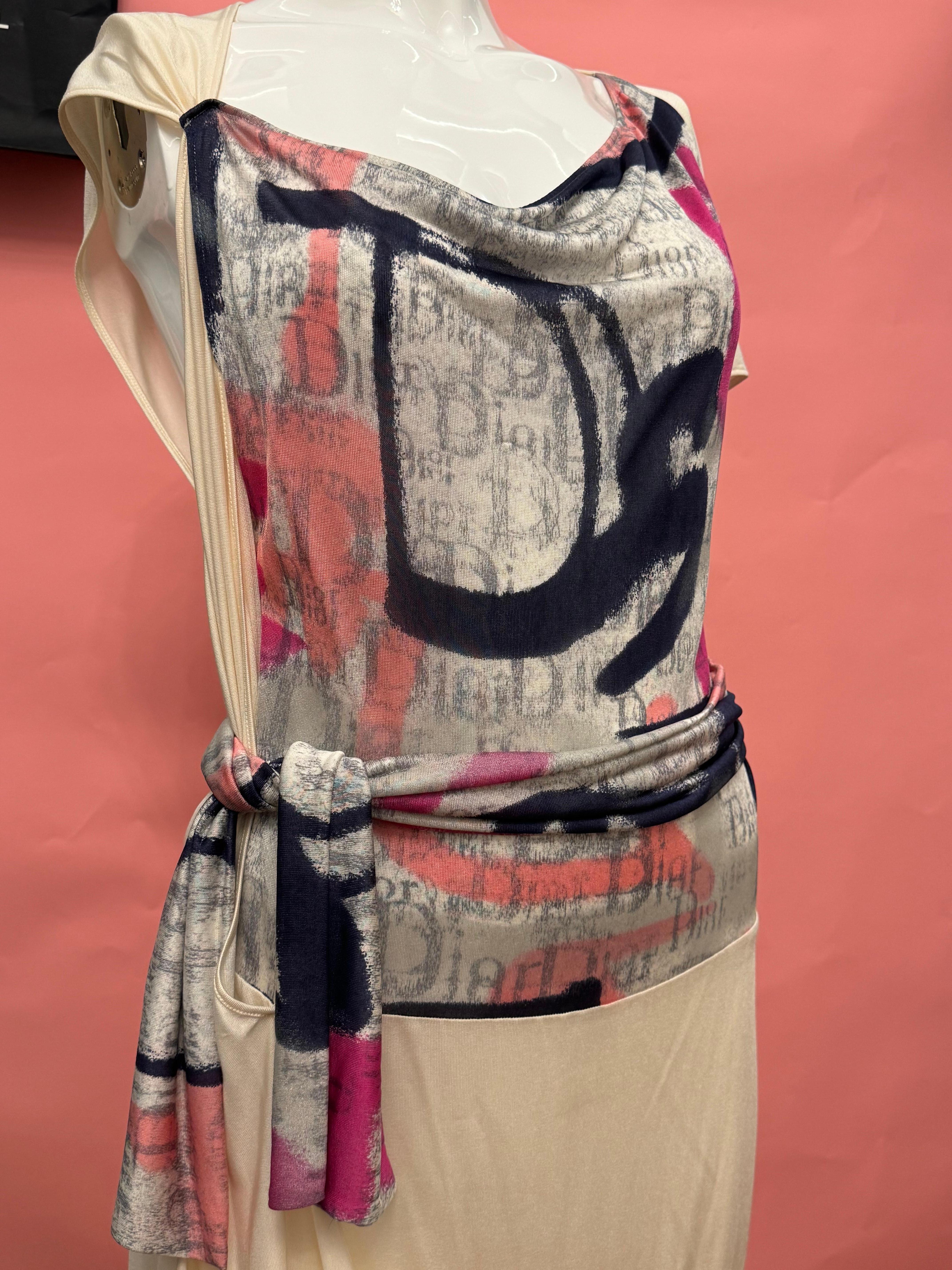 Robe de cocktail en soie Christian Dior by John Galliano S/S 2007 en vente 7