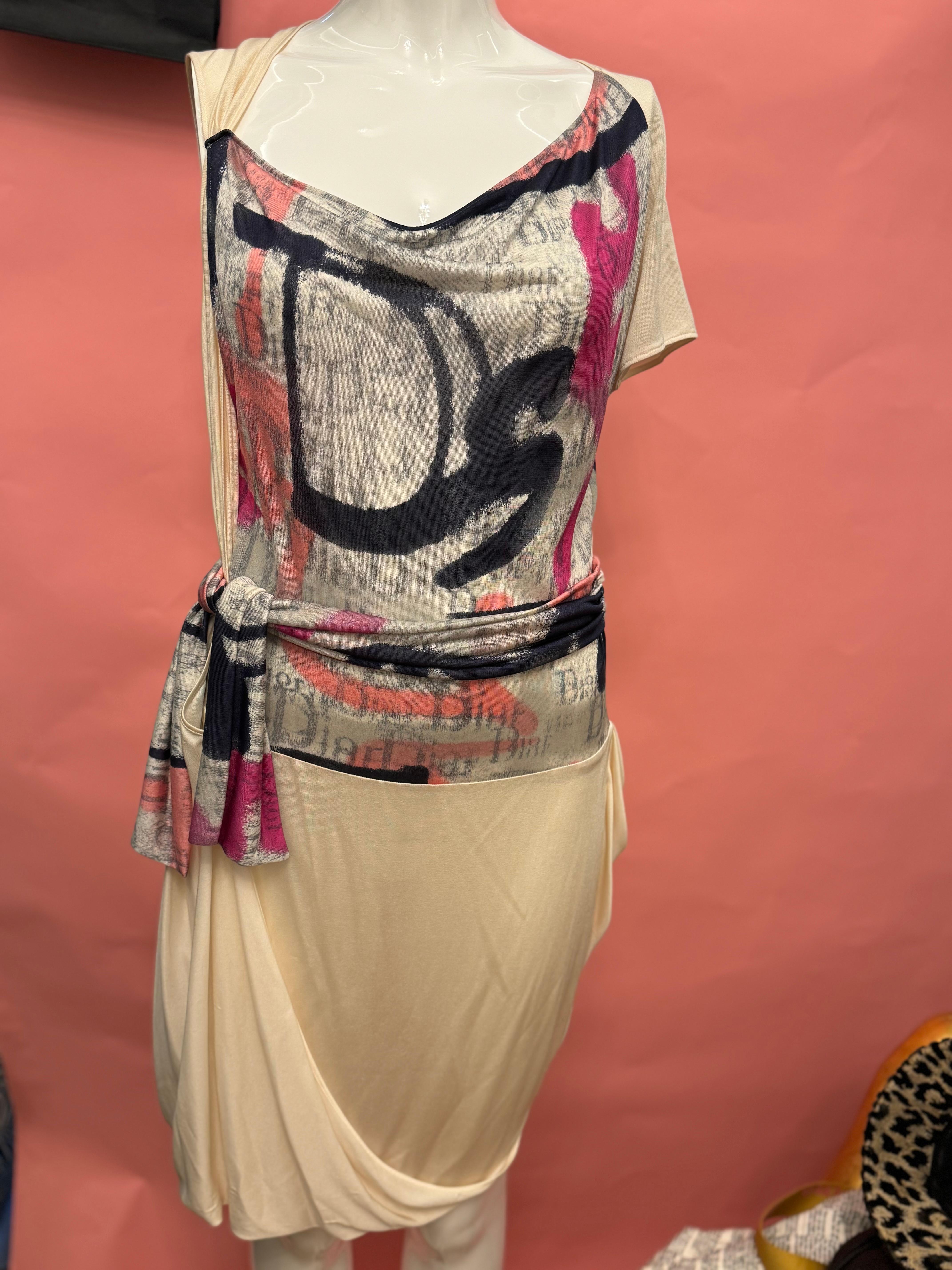 Robe de cocktail en soie Christian Dior by John Galliano S/S 2007 en vente 8