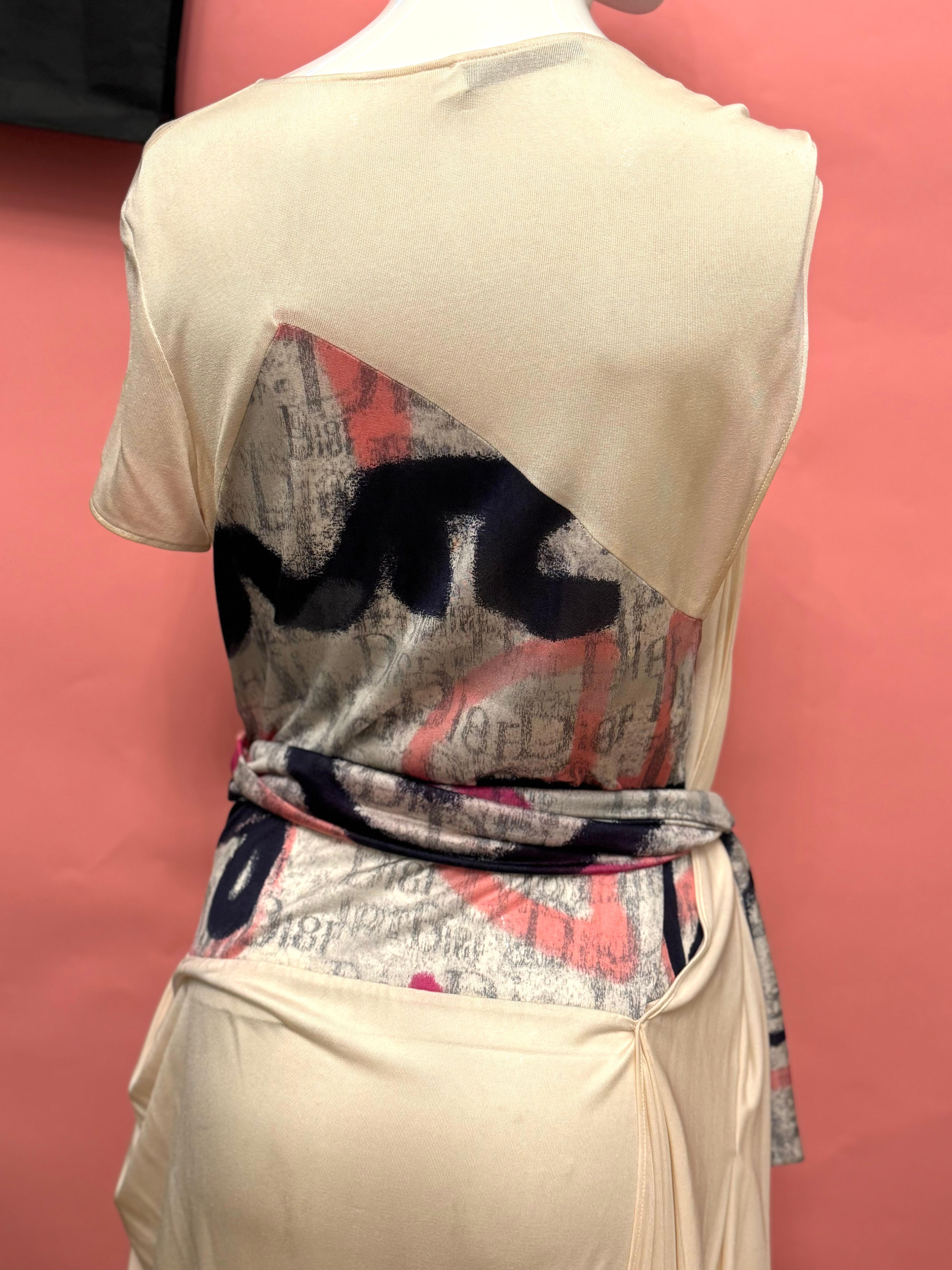 Robe de cocktail en soie Christian Dior by John Galliano S/S 2007 en vente 2