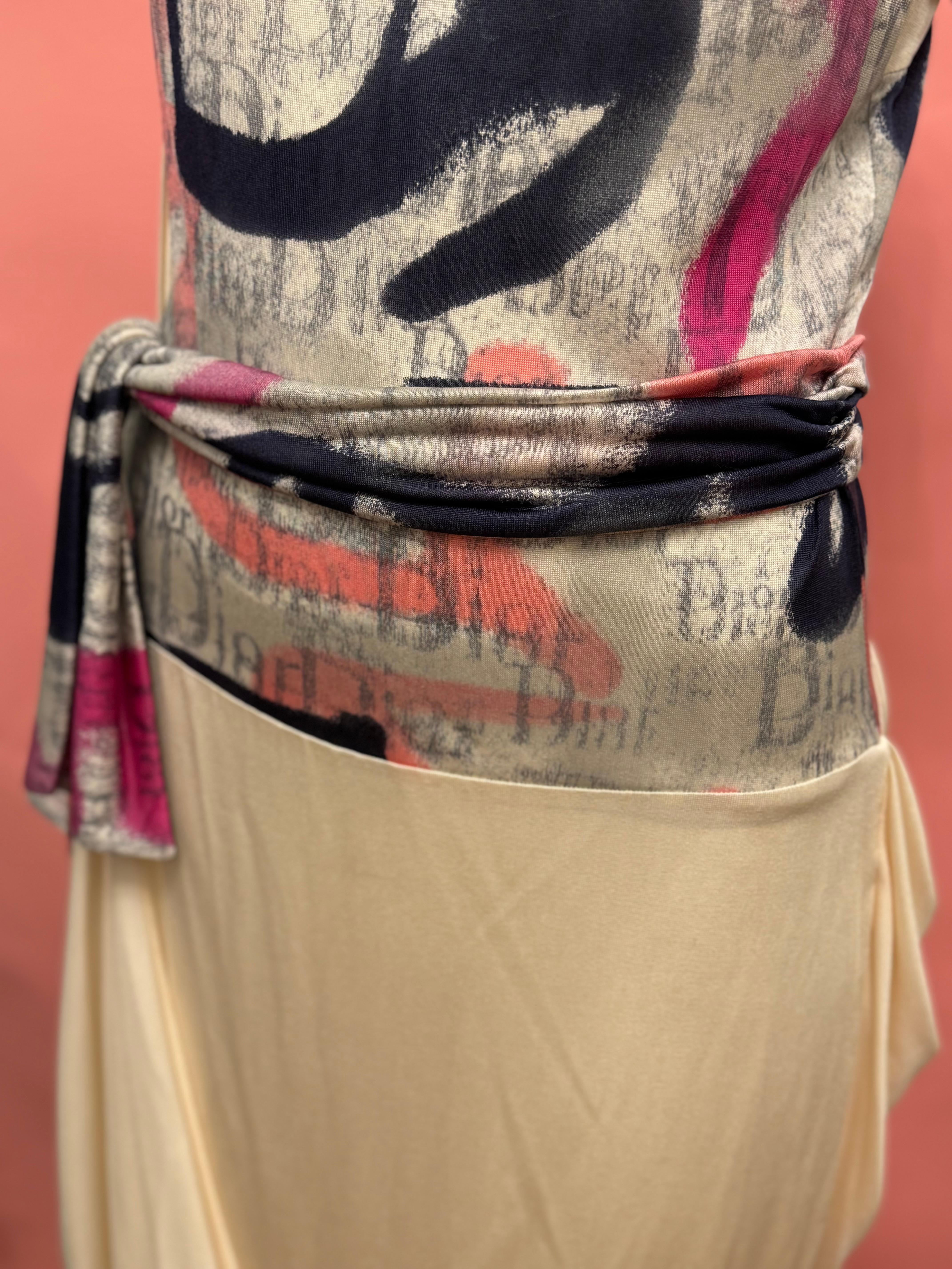 Robe de cocktail en soie Christian Dior by John Galliano S/S 2007 en vente 4