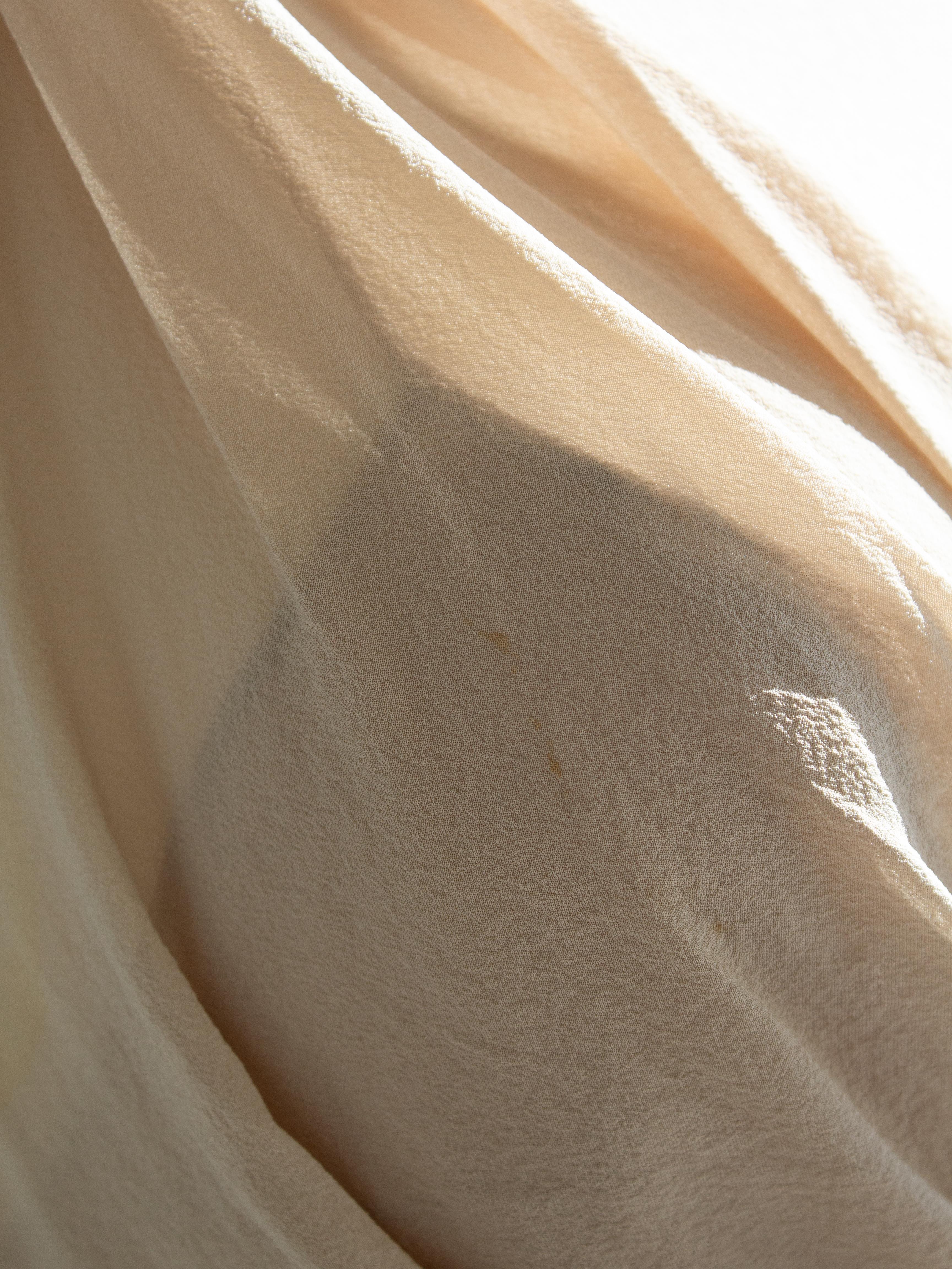 Christian Dior By John Galliano for Christian Dior P/E 2007 Vestito vintage beige con decorazioni floreali in vendita 8
