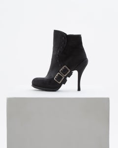 Christian Dior by John Galliano S/S 2010 Black leather ankle boots