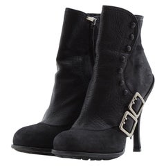 Christian Dior by John Galliano S/S 2010 Black leather ankle boots