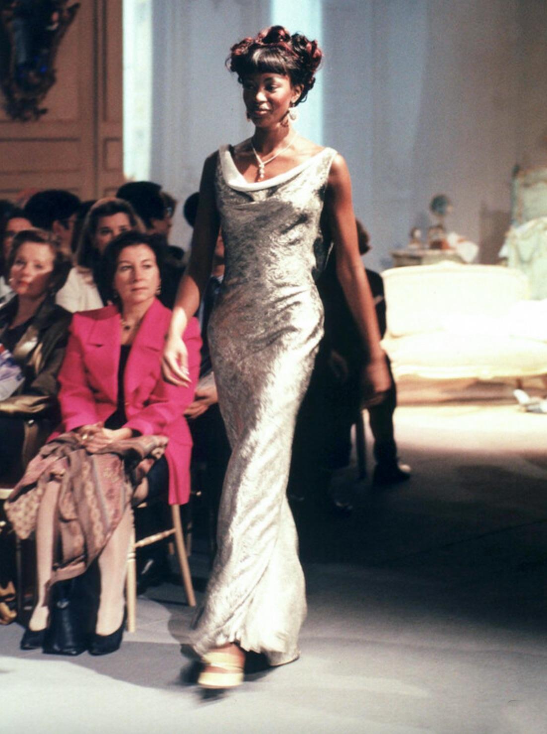 Außergewöhnlich seltenes Abendkleid der Christian Dior Boutique aus der Frühjahrskollektion 1998 