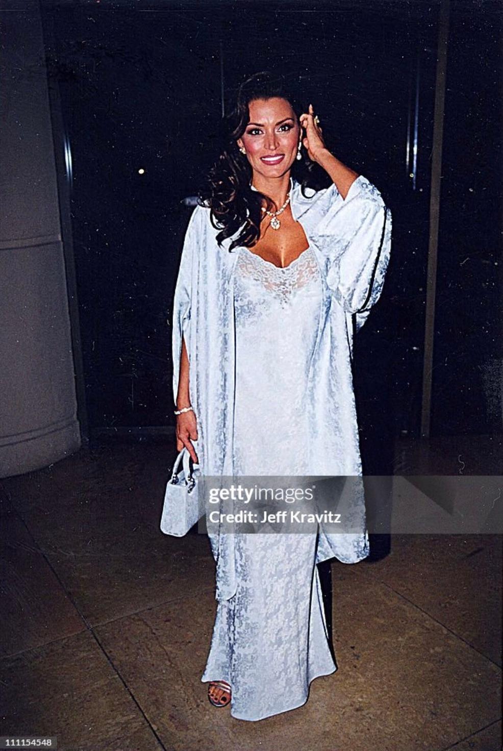 Christian Dior by John Galliano S/S1998 Boudoir Eisblaues Seidenkleid mit drapiertem Blumenmuster (Grau) im Angebot