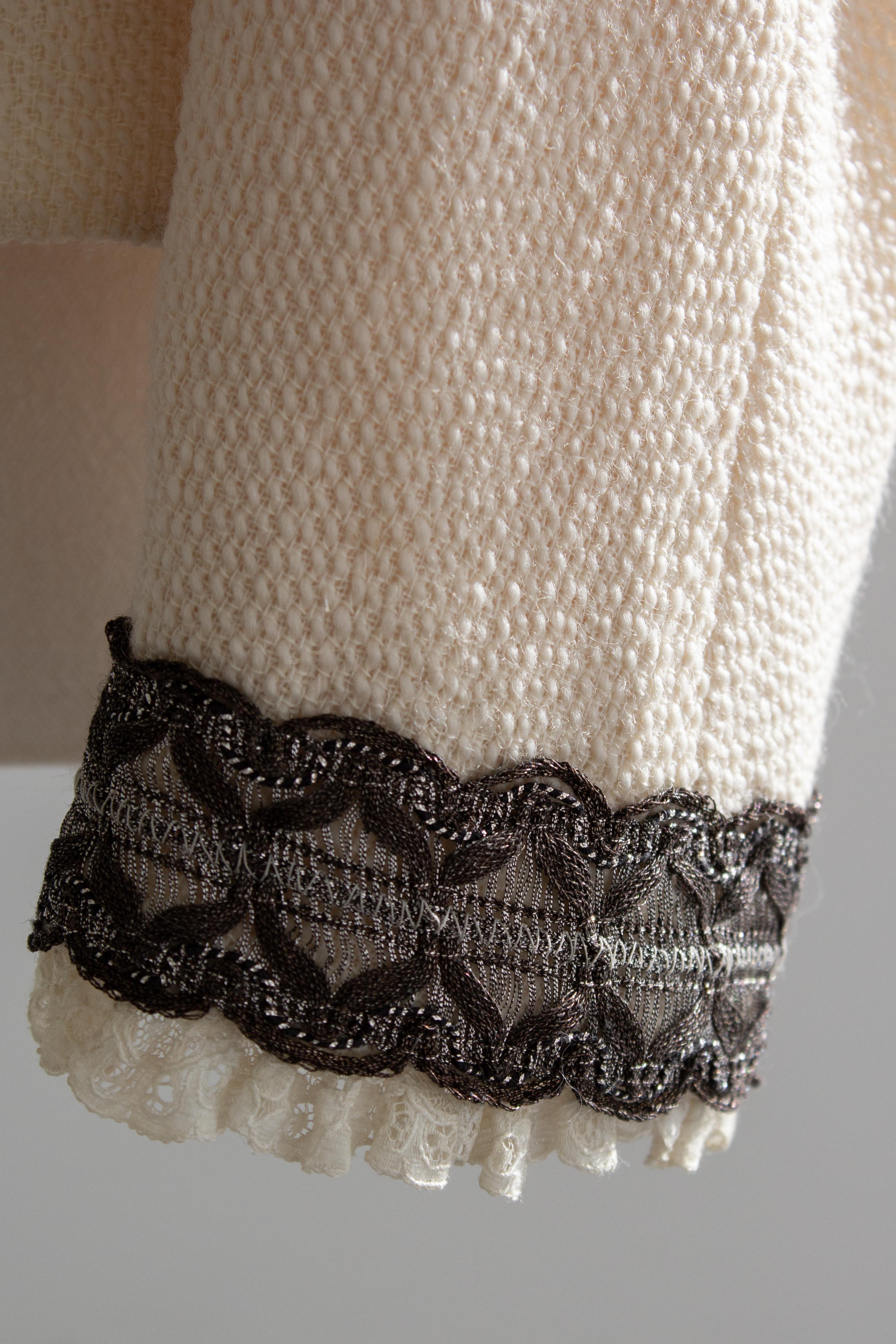 Christian Dior by John Galliano S/S1998 In a Boudoir Mood Lace Ivory Jacket im Angebot 6